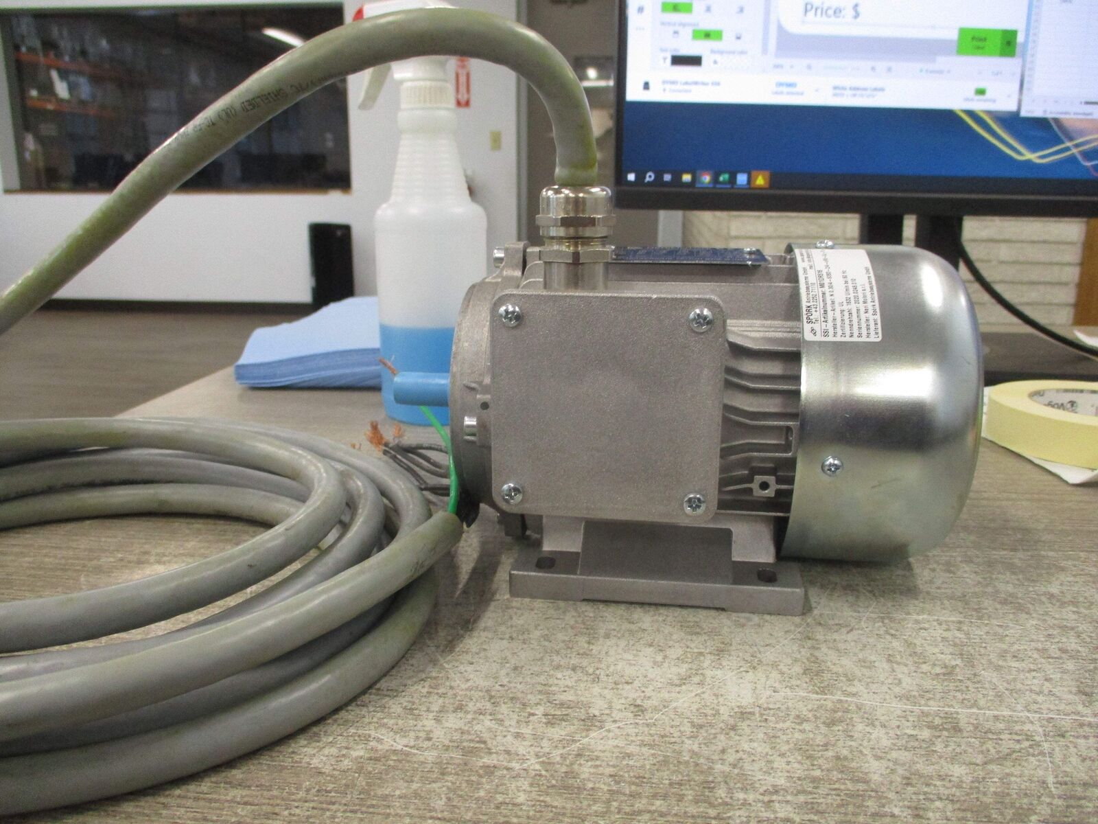 NERIMOTORI Motor T63C4 280/480V 60Hz 0.4HP 0.3kW 1800 RPM 1.4/0.8A Used
