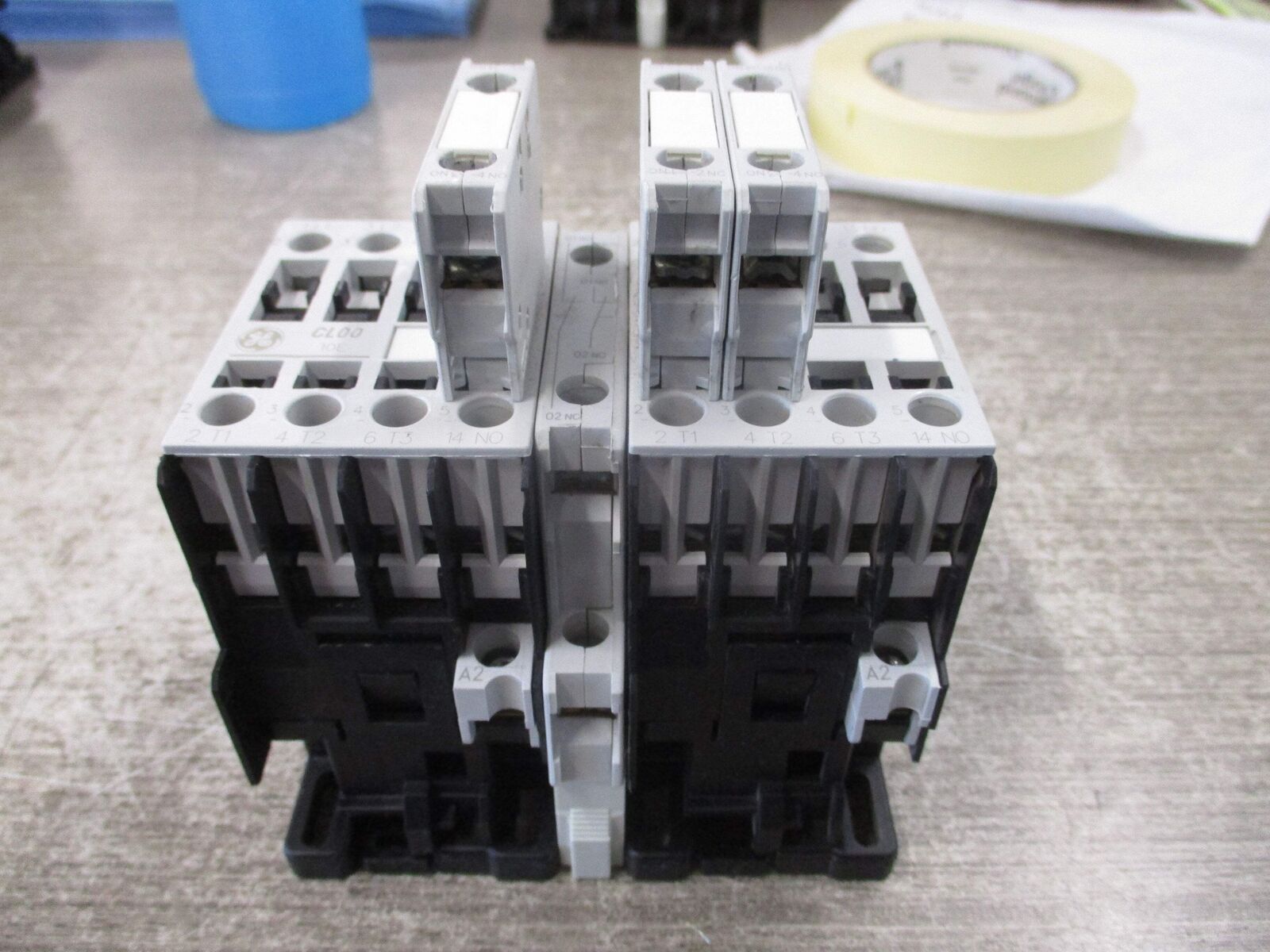 GE Reversing Contactor CL00A310T 120V coil 25A 600V (3) Aux Contacts Used