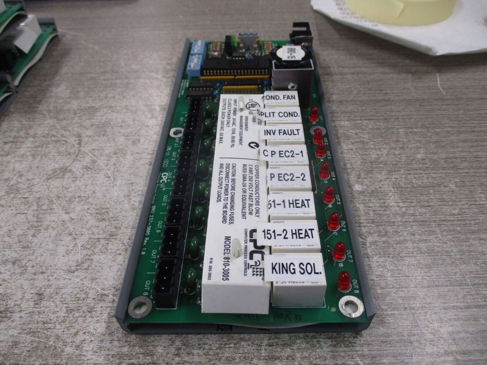 CPC 8RO Board 237-3005 Rev. 1.0 Used