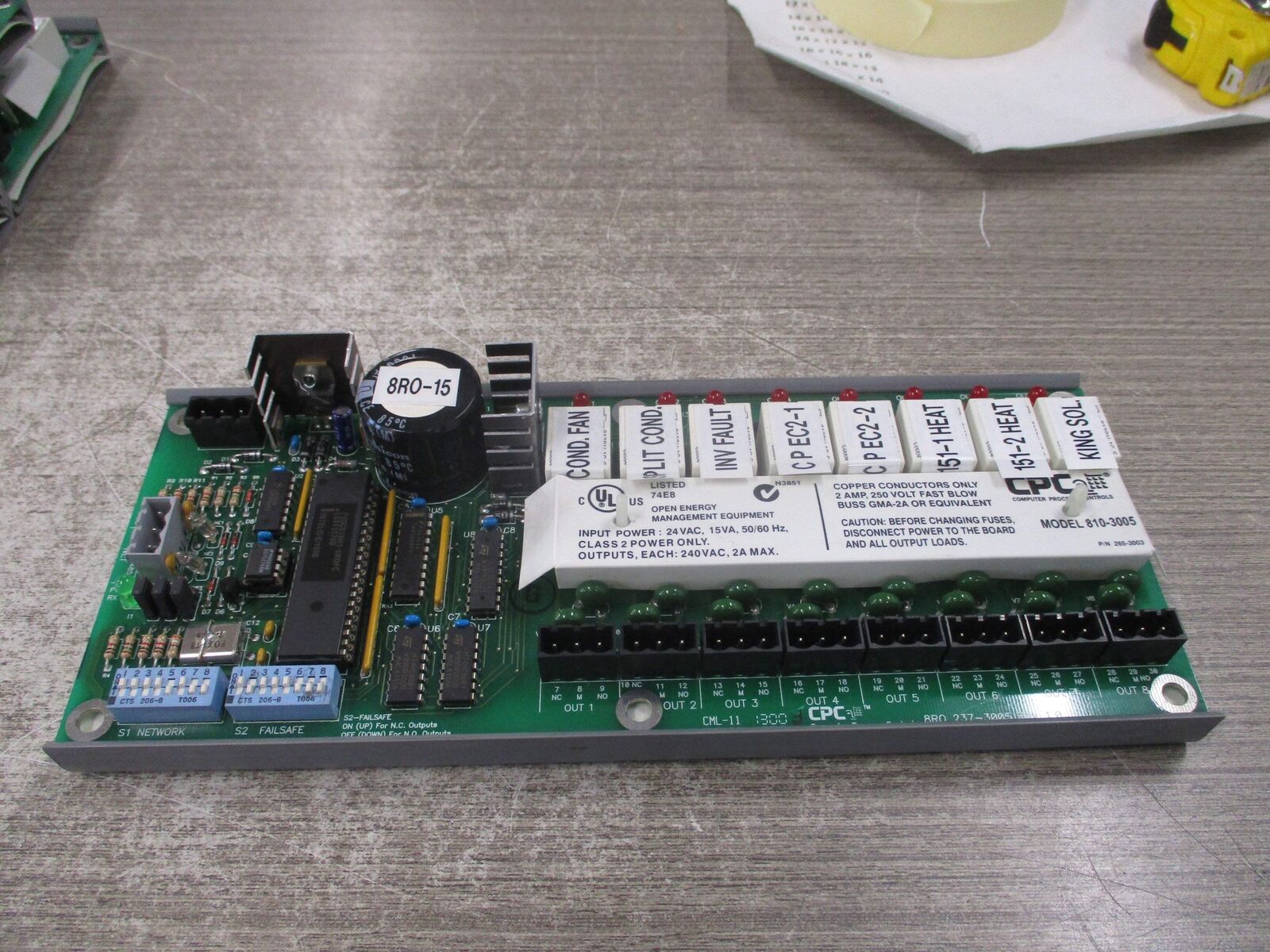 CPC 8RO Board 237-3005 Rev. 1.0 Used