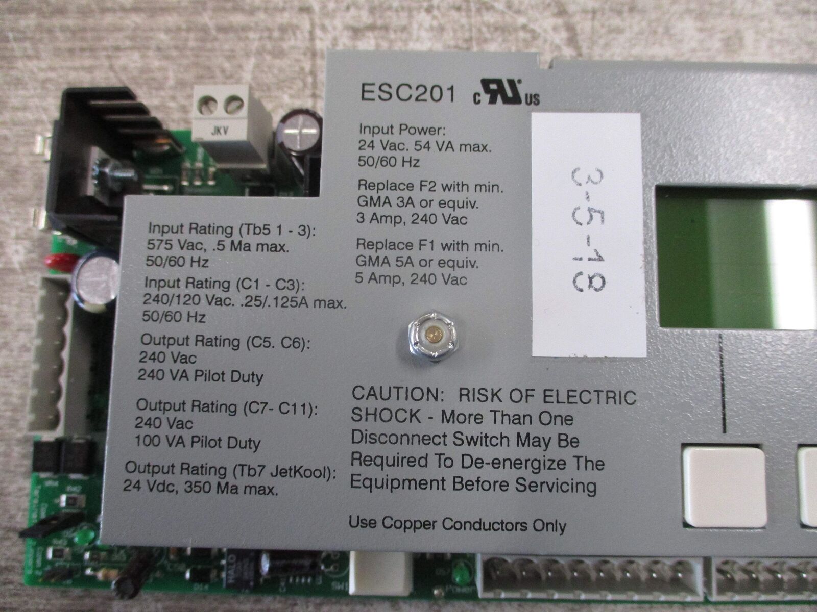 Bitzer Compressor Control Module ESC201 * Missing Jumper * Used