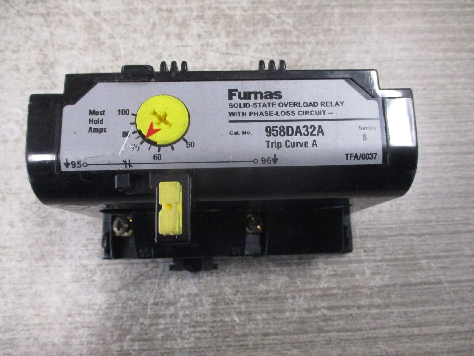 Furnas Solid State Overload 958DA32A Ser. B Trip: 50-100A Used