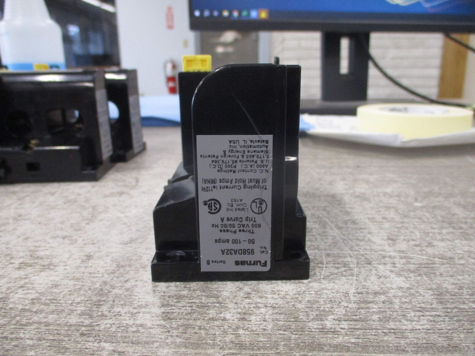 Furnas Solid State Overload 958DA32A Ser. B Trip: 50-100A Used