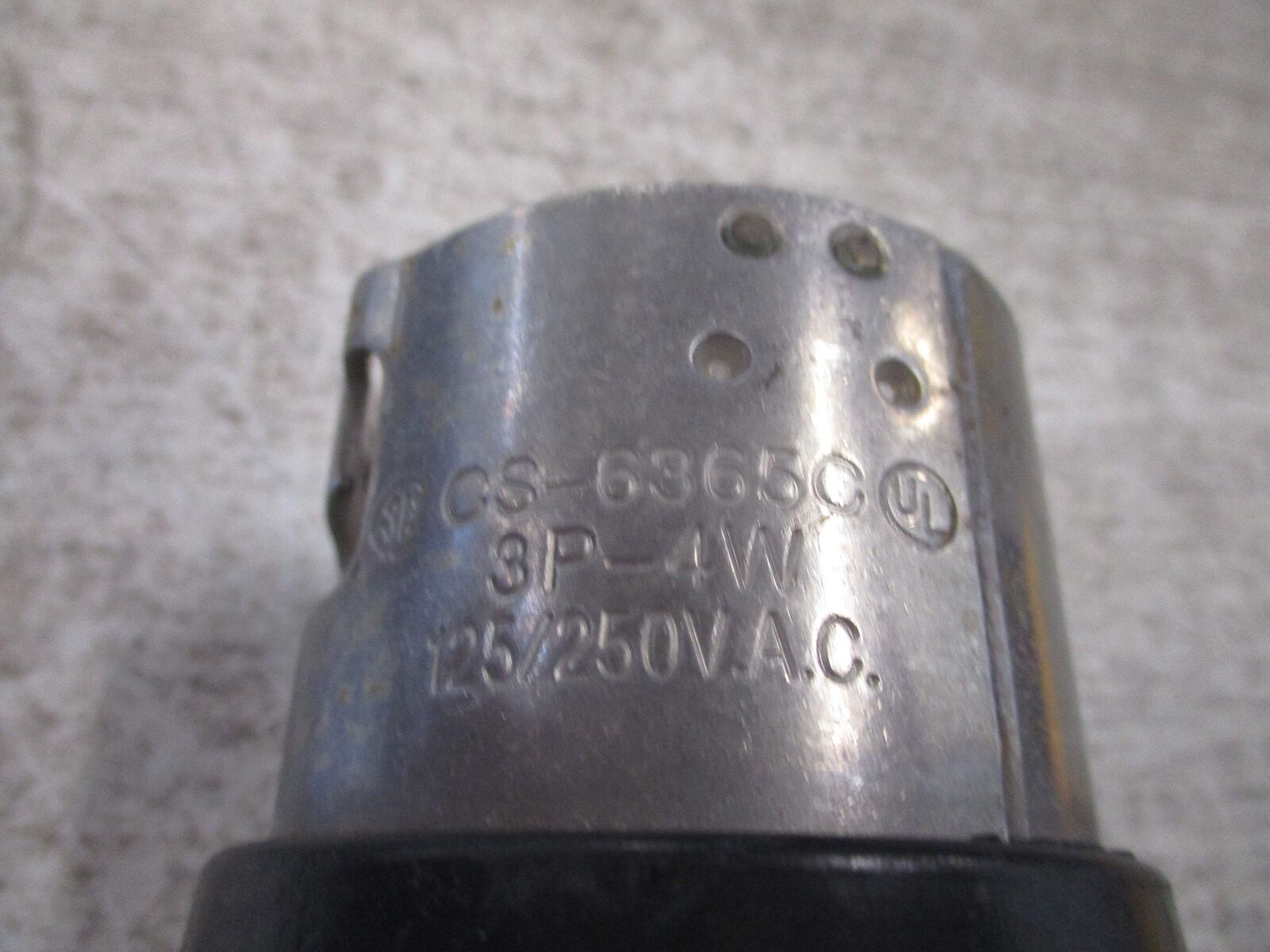 Hubbell Plug CS-6365C 50A 125/250V 3P 4W Used