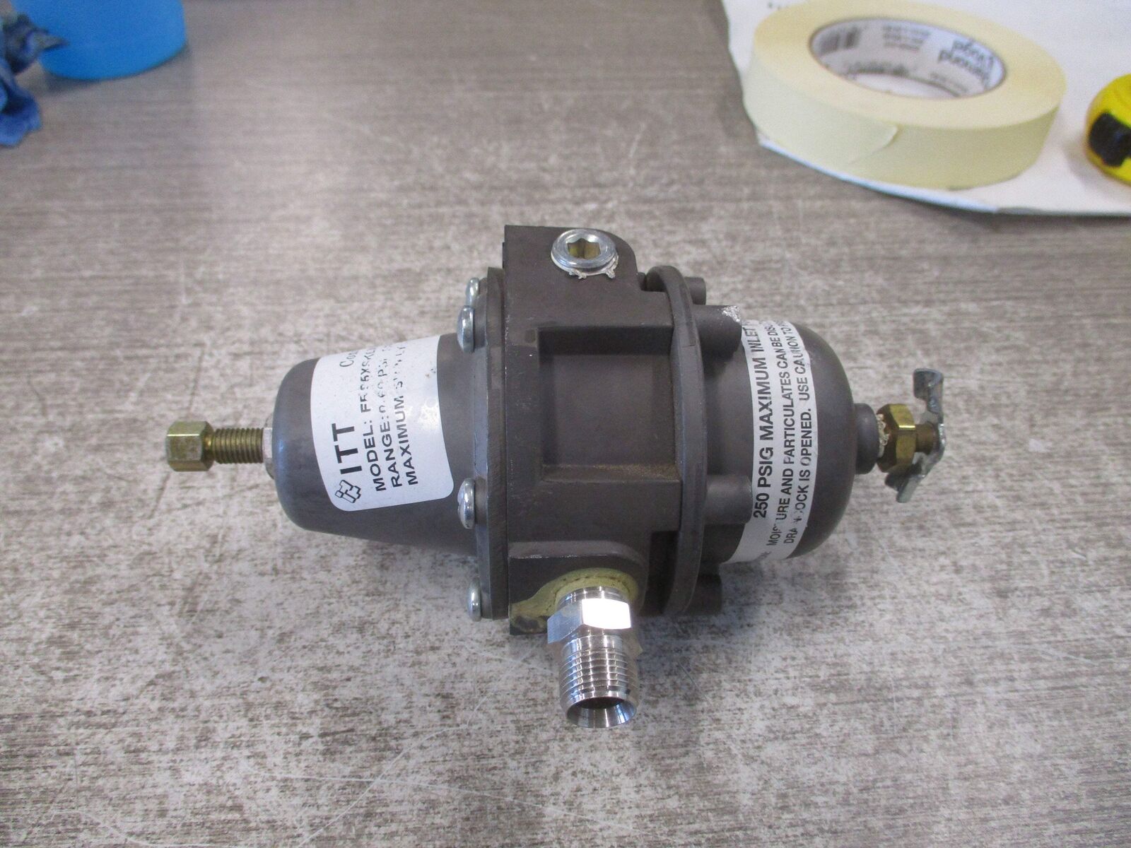 ITT Conoflow Regulator FR25XSKEX15 Range: 0-60PSI Used