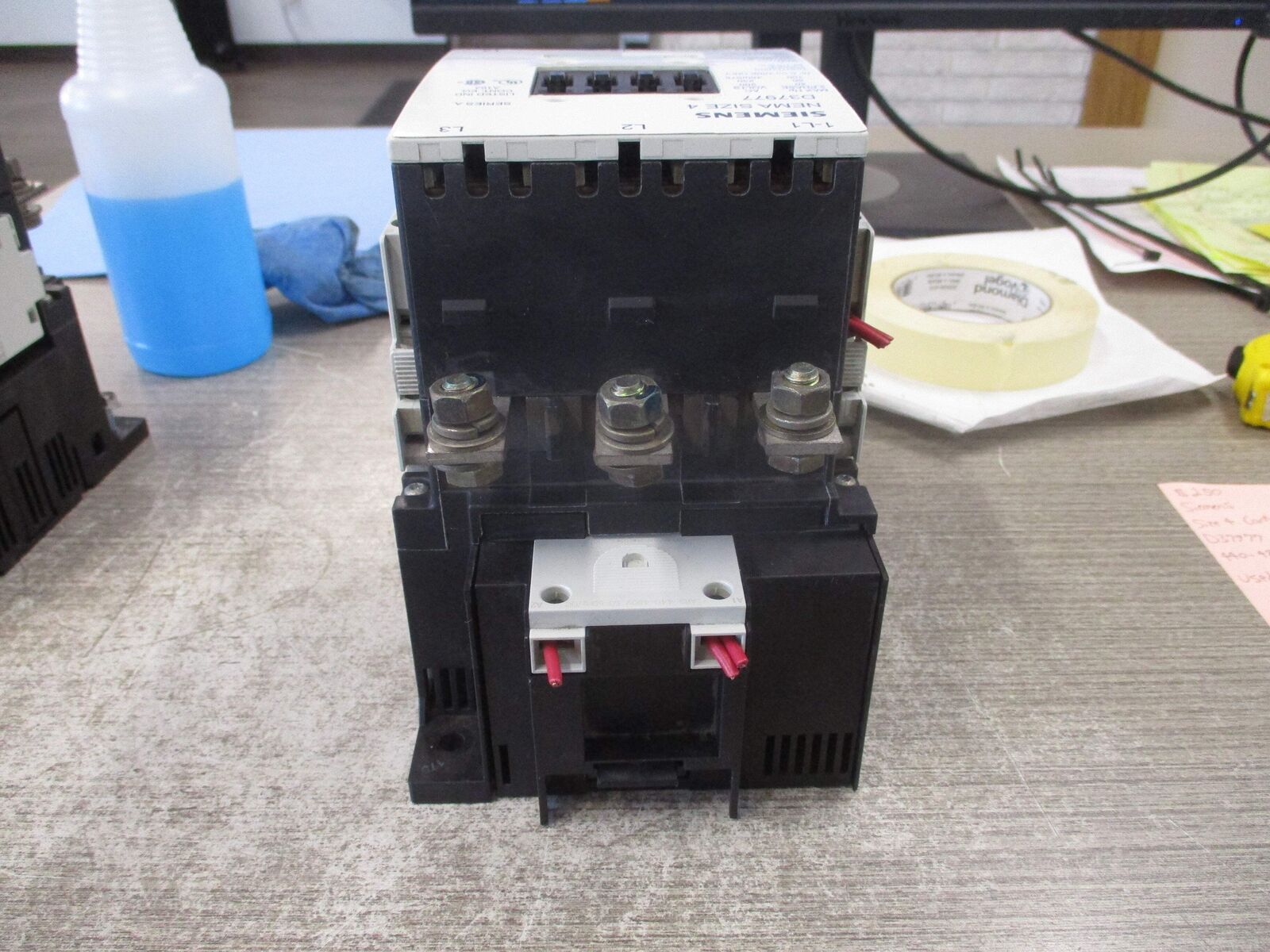 Siemens Size 4 Contactor D37977 440-480V Coil Used