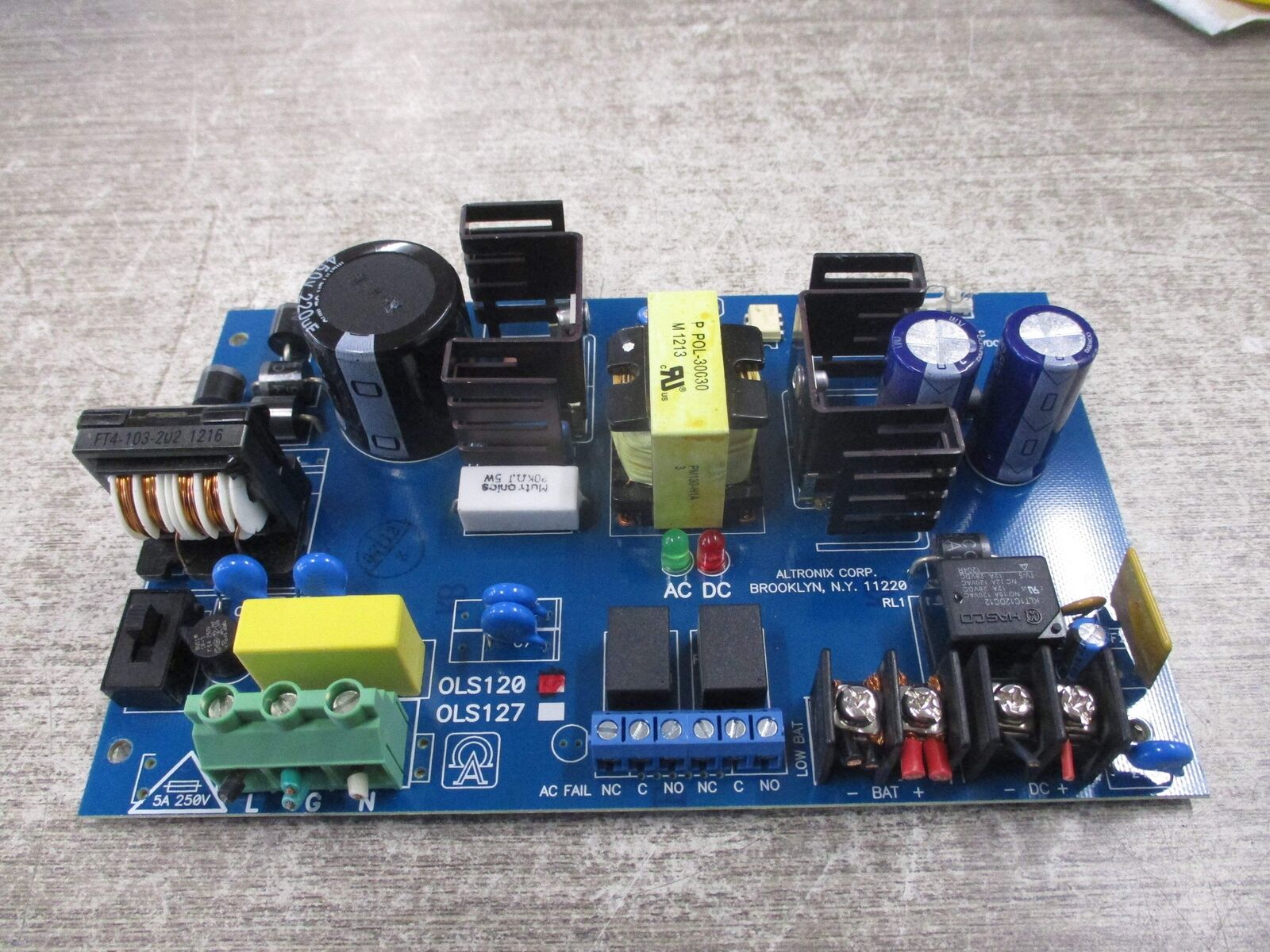 Altronix Offline Switching Power Supply OLS120 Used