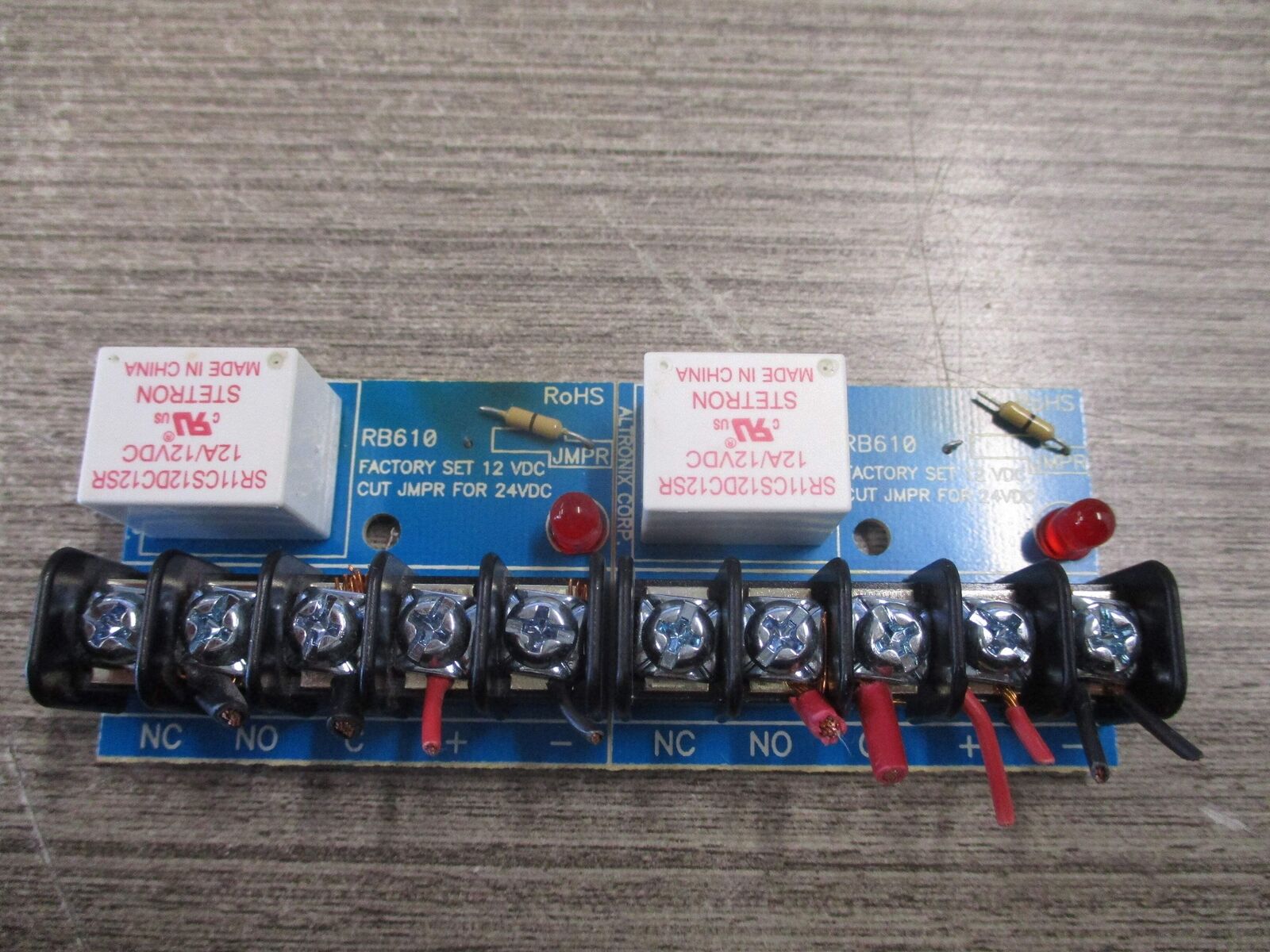 Altronix Dual Breakaway Relay RB610 24VDC Used
