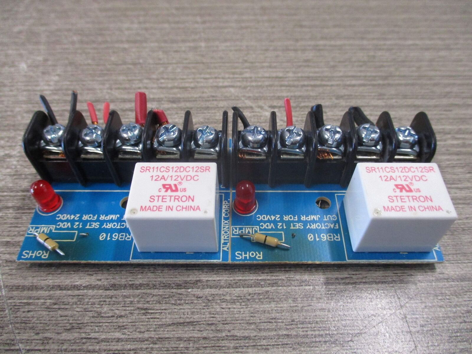 Altronix Dual Breakaway Relay RB610 24VDC Used