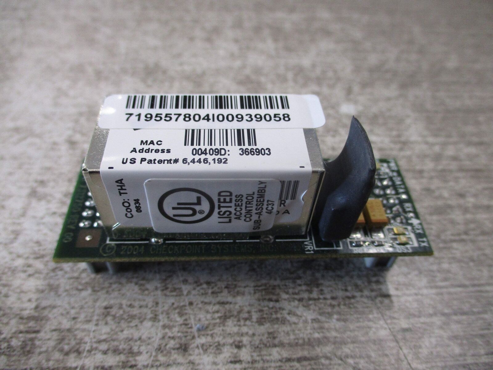 Checkpoint Systems A1050 Ethernet Interface 7312750 Rev. 00 Used