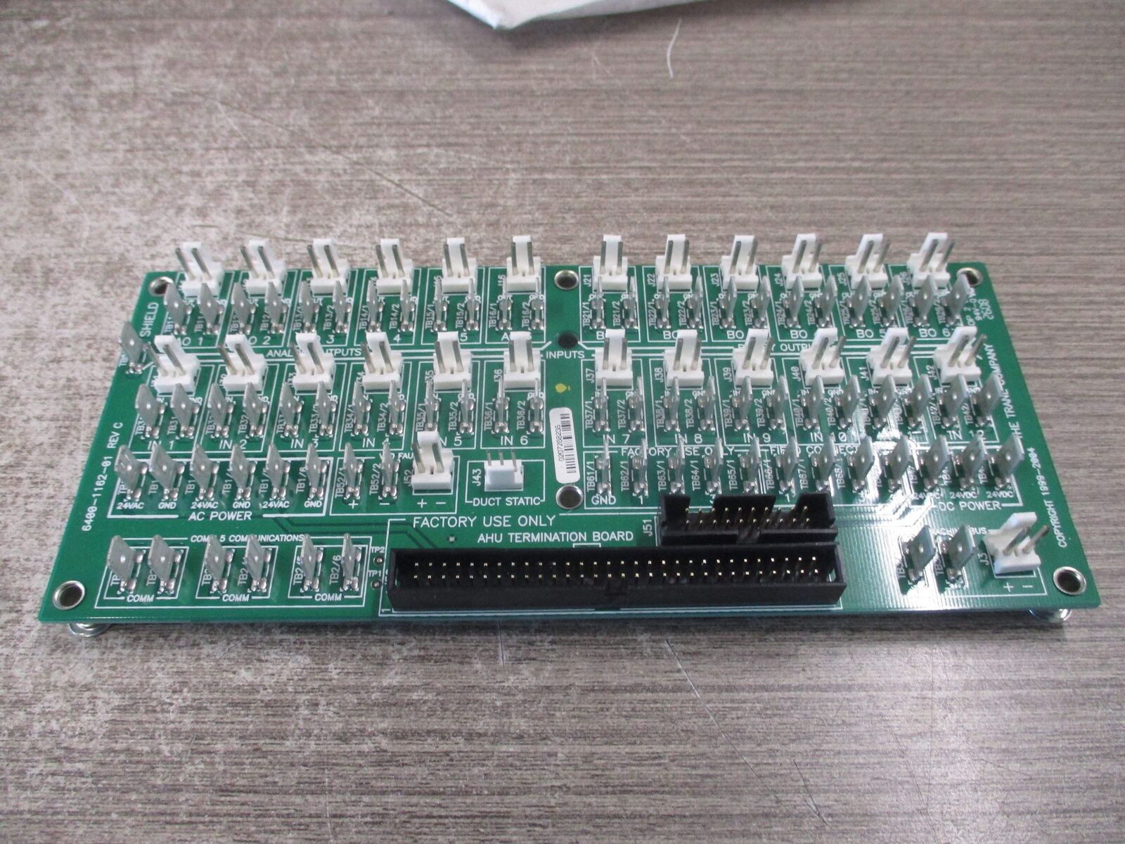 Trane AHU Termination Board X13650858-01 Used