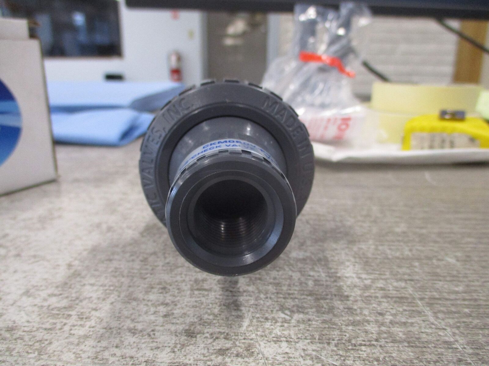 Plast-O-Matic True Blue Check Valve CKM050V-PV 1/2" New Surplus