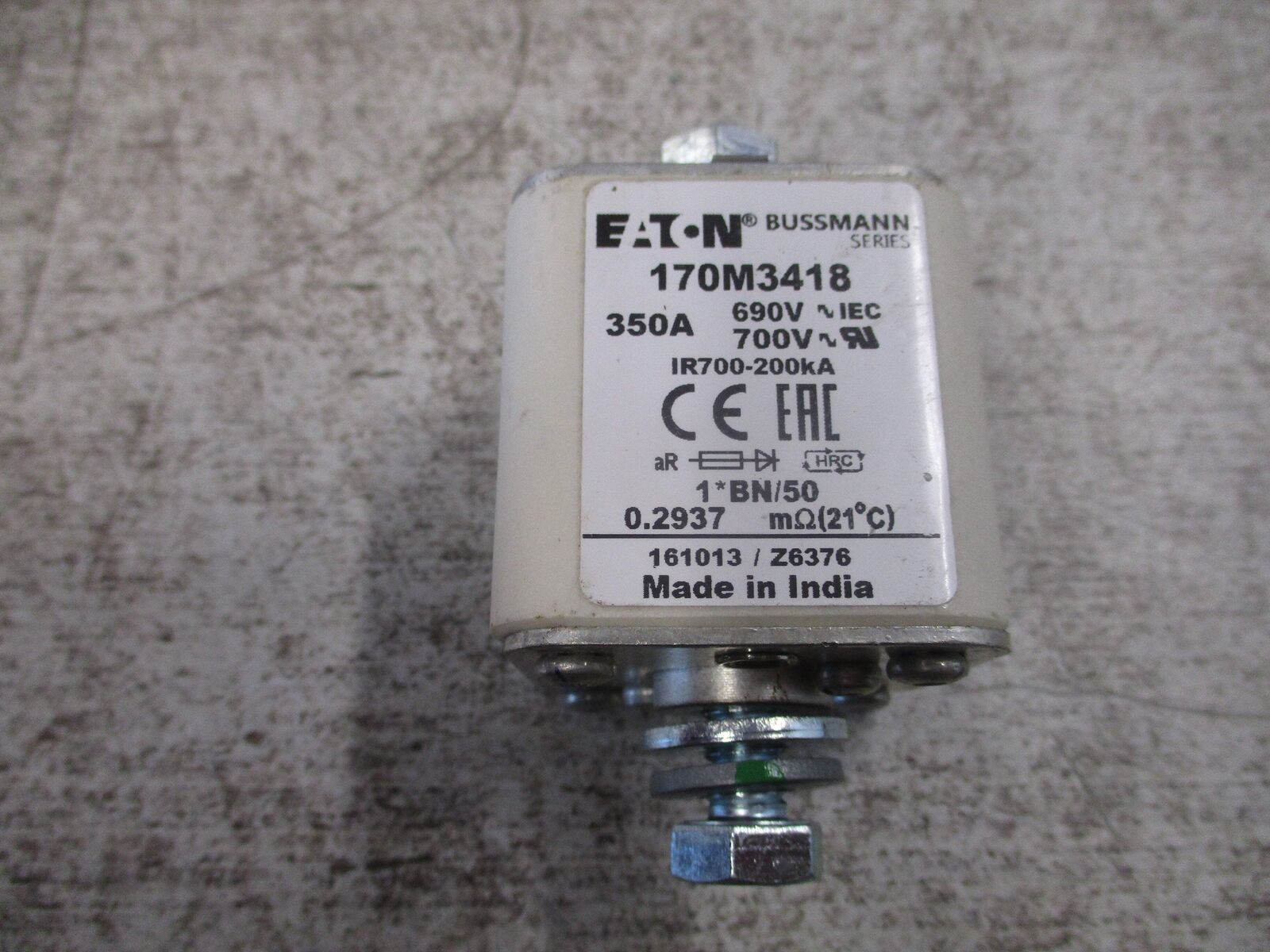 Bussmann Fuse 170M3418 350A 700V W/Bolts Used