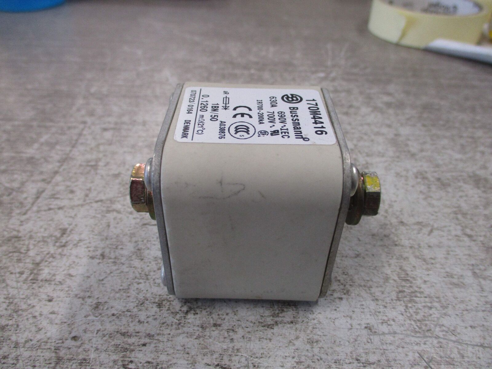 Bussmann Fuse 170M4416 630A 700V W/Bolts Used