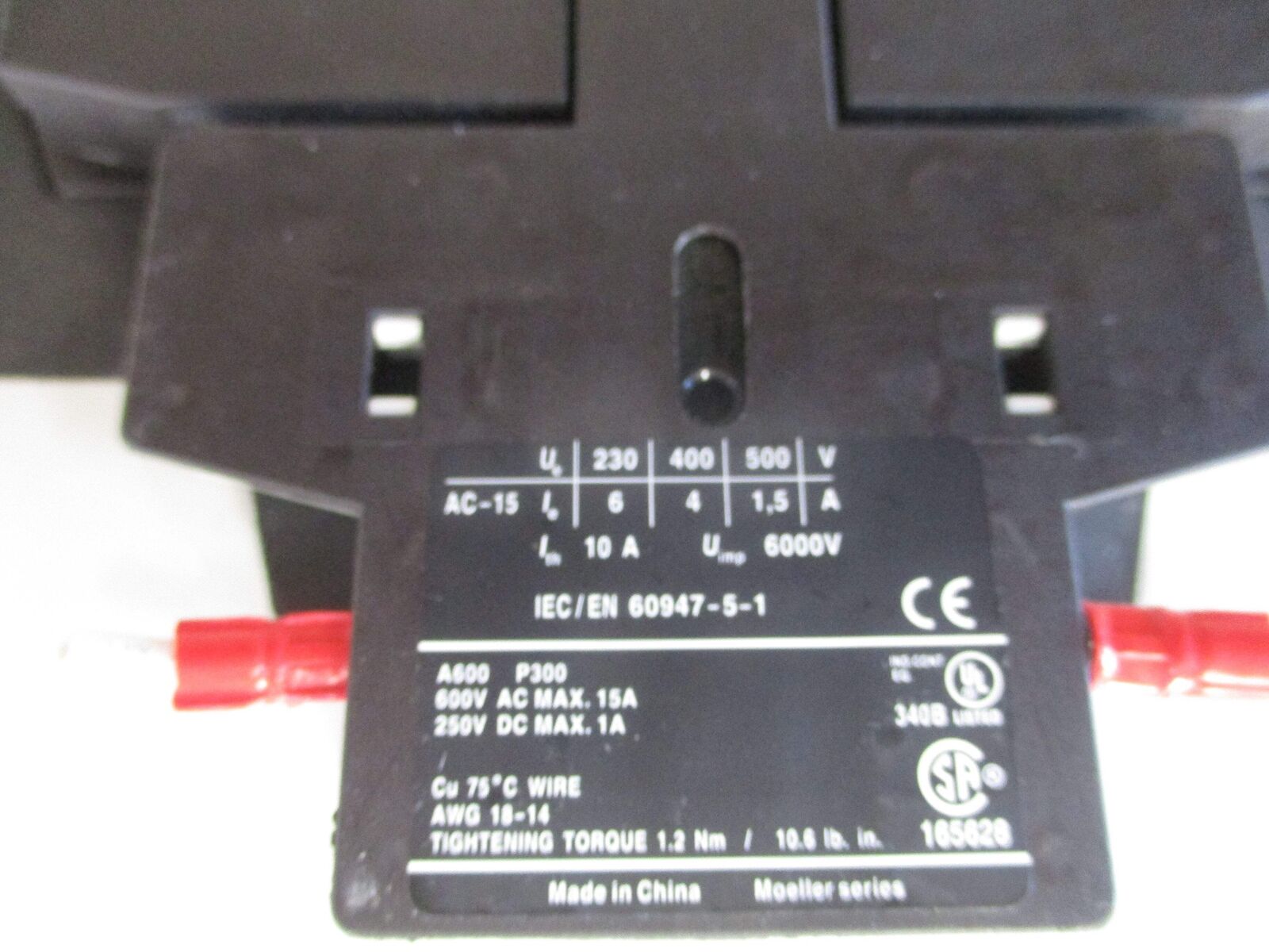 Eaton Contactor DIL M185A XTCE185H 48-60VDC Coil 225A 600V Used