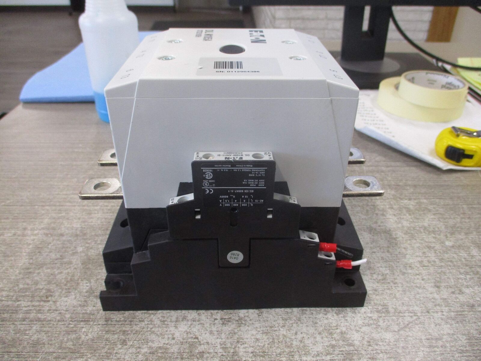 Eaton Contactor DIL M185A XTCE185H 48-60VDC Coil 225A 600V Used