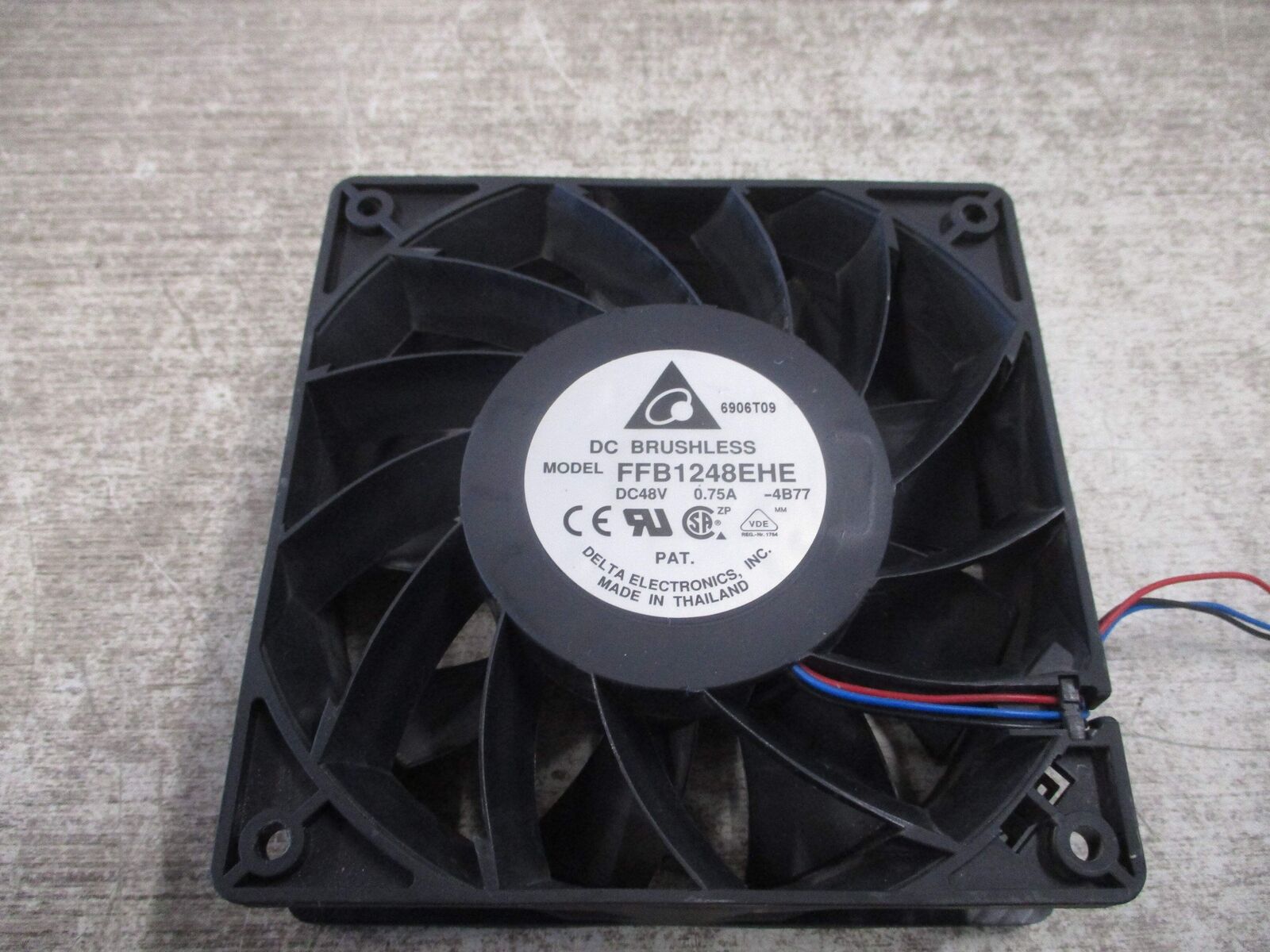 Delta Axial Fan FFB1248EHE 48VDC 0.75A Used