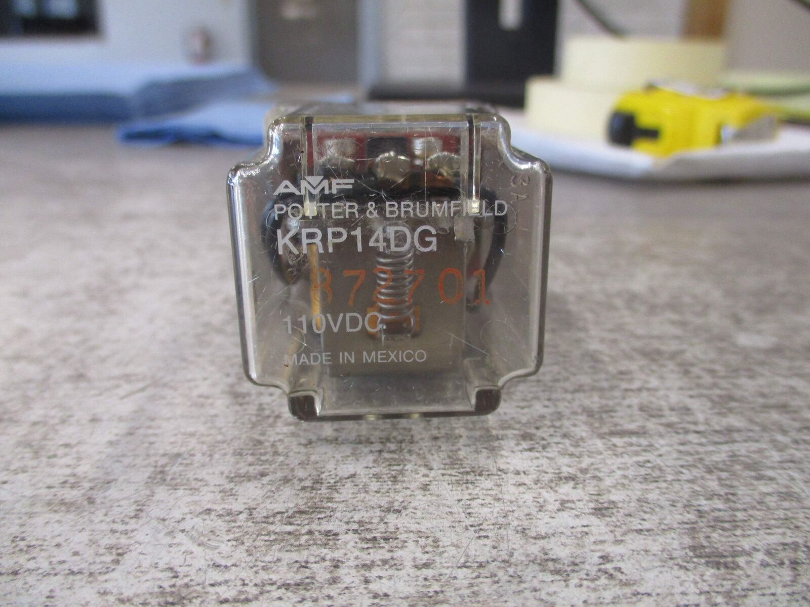 Potter & Brumfield Relay KRP14DG 110VDC Coil Used