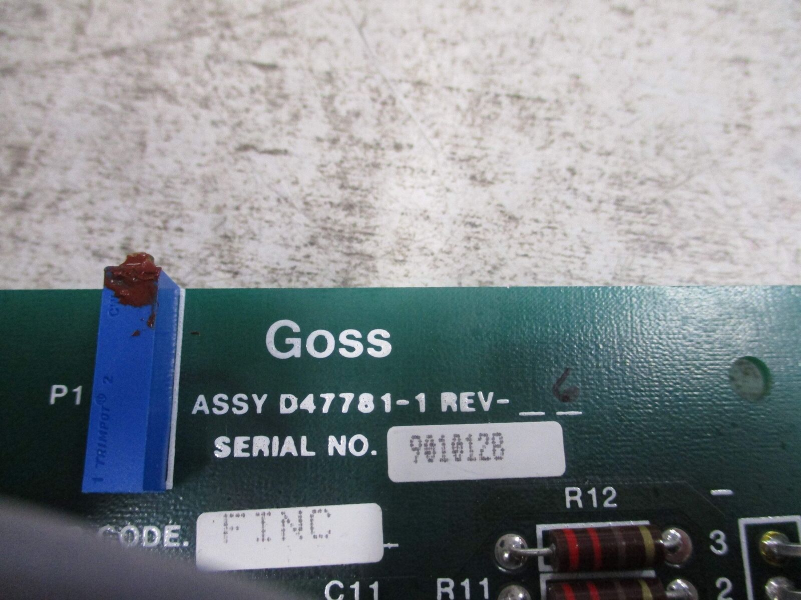 Goss Frequency Voltage Converter Board Assembly D47781-1 Rev. 6 *No Box* New Sur