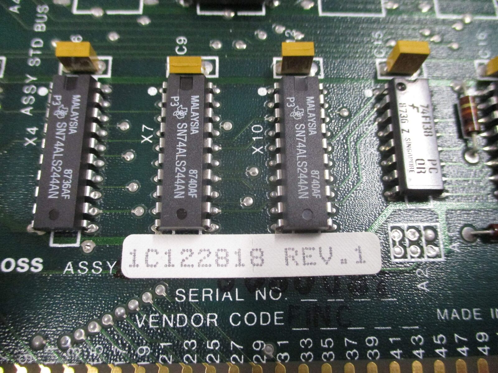 Goss Memory Board 1C122818 Rev. 1 * No Box * New Surplus