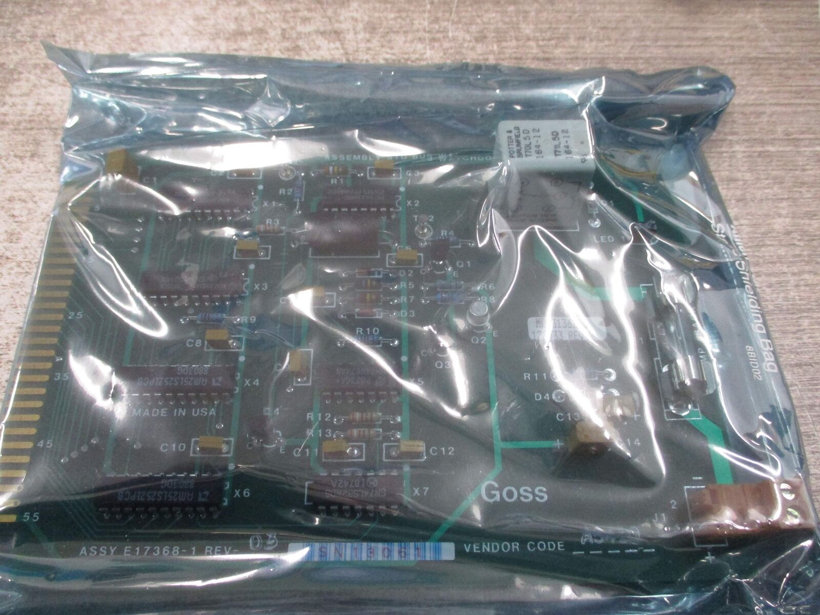 Goss Watchdog Board E17368-1 Rev. 03 *No Box* New Surplus