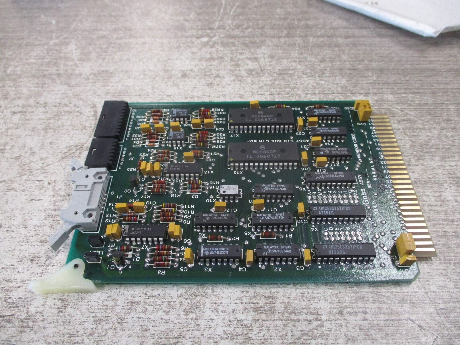 Goss Controller Board E13847-1 Rev. 4 * No Box * New Surplus