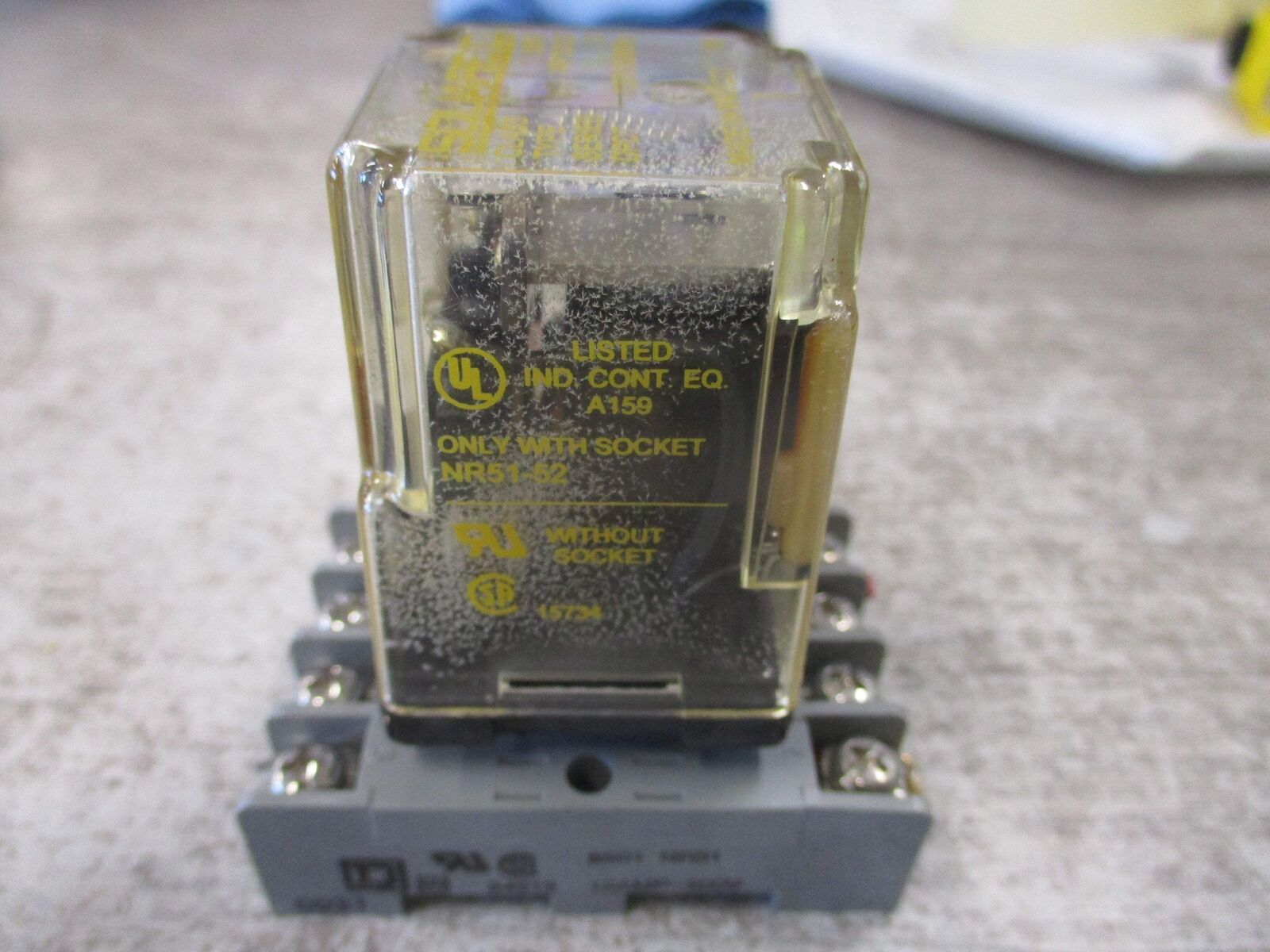 Square D Relay 8501 KP12V20 Ser. D 120V Coil W/Base Used