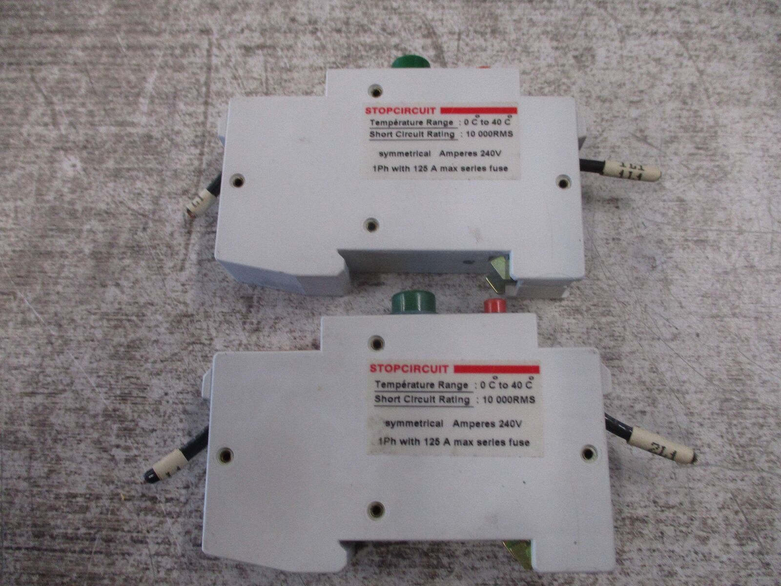 Entrelec Circuit Breaker GMU 10U 01 10A 240/600V 1Ph * Lot of 2 * Used