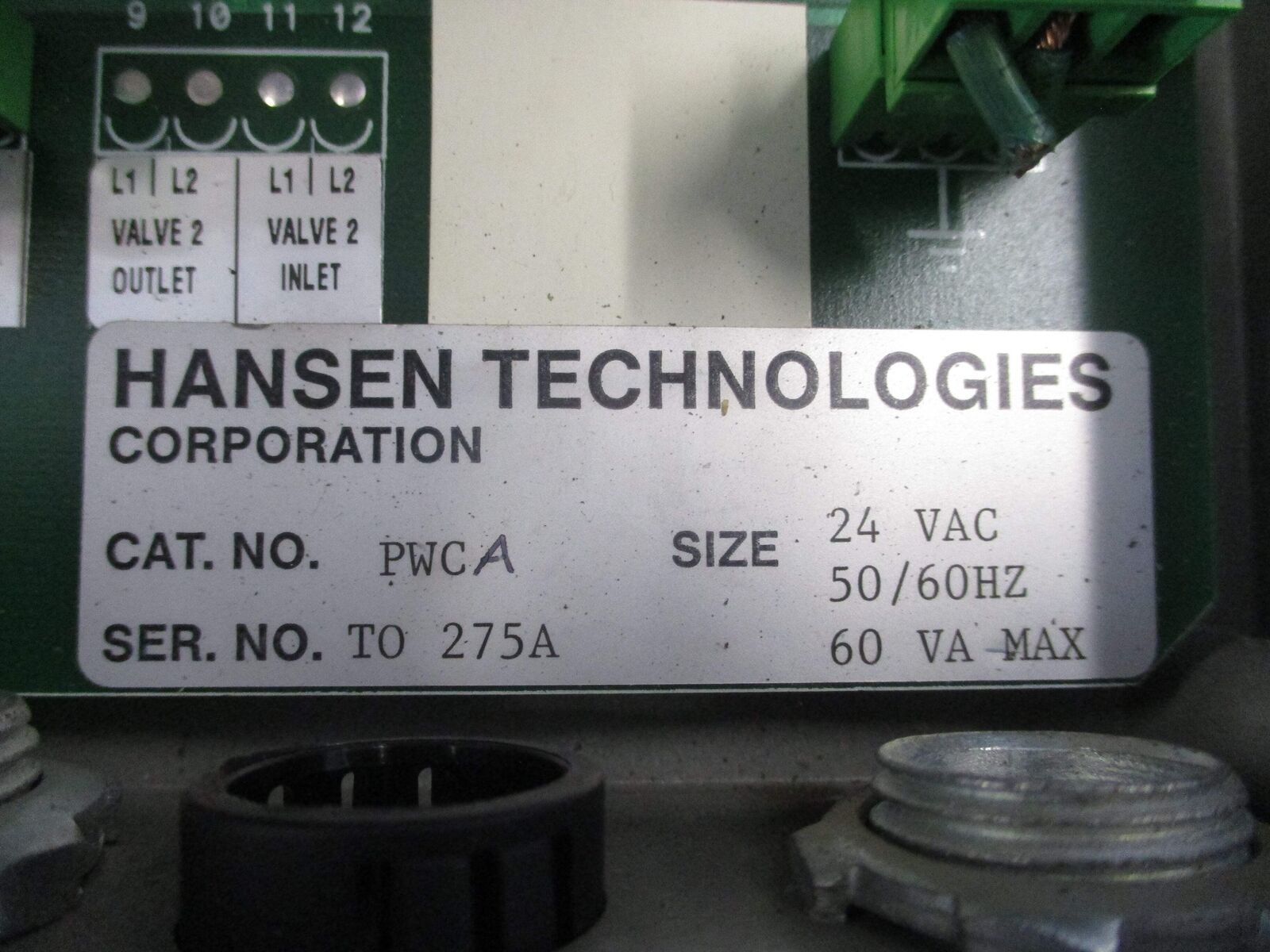 Hanson Technologies Level Pulse Control PWCA 24VAC 50/60Hz 60VA Used