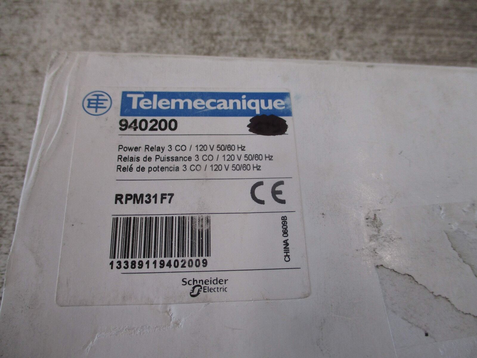 Telemecanique Relay RPM31F7 120V *Box of 4* New Surplus