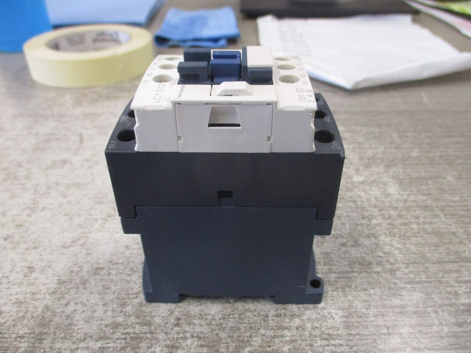 Telemecanique Contactor LC1 D12 JL 12VDC Coil 25A 600V Used