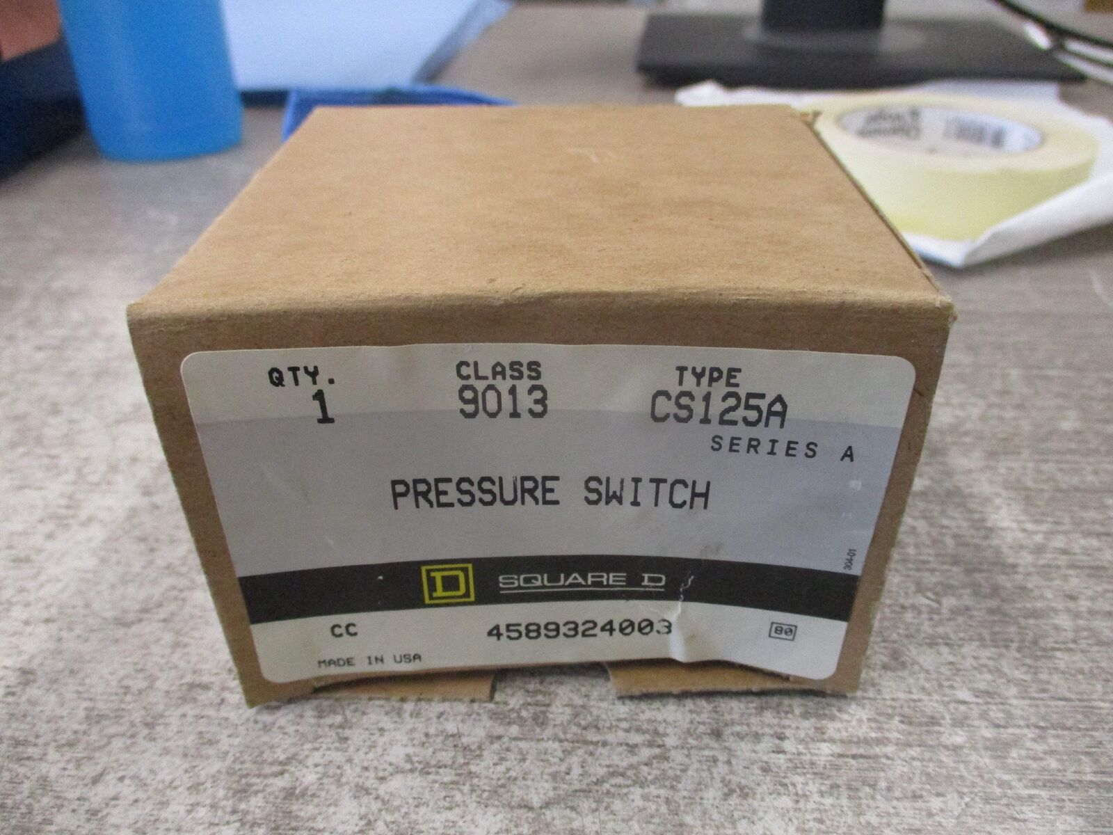 Square D Pressure Switch 9013 CS125A Ser. A New Surplus