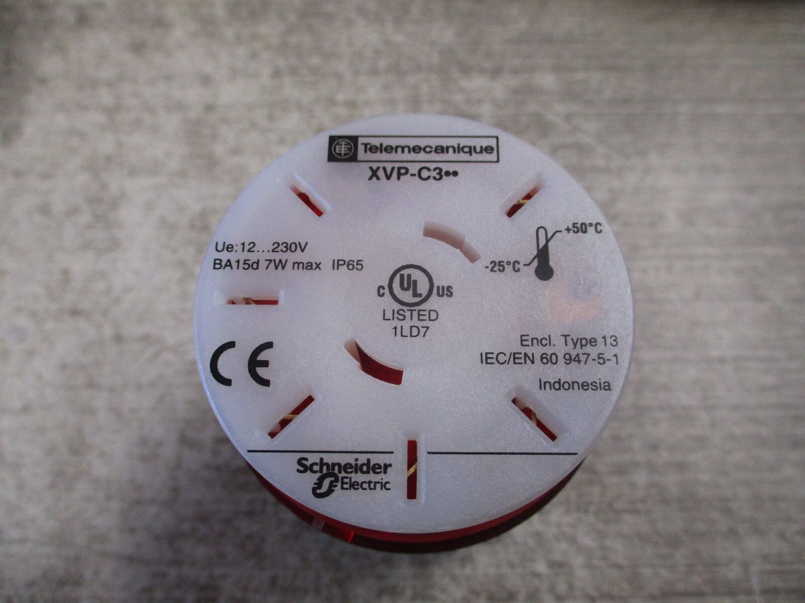 Telemecanique Red Steady Light XVP C34 New Surplus