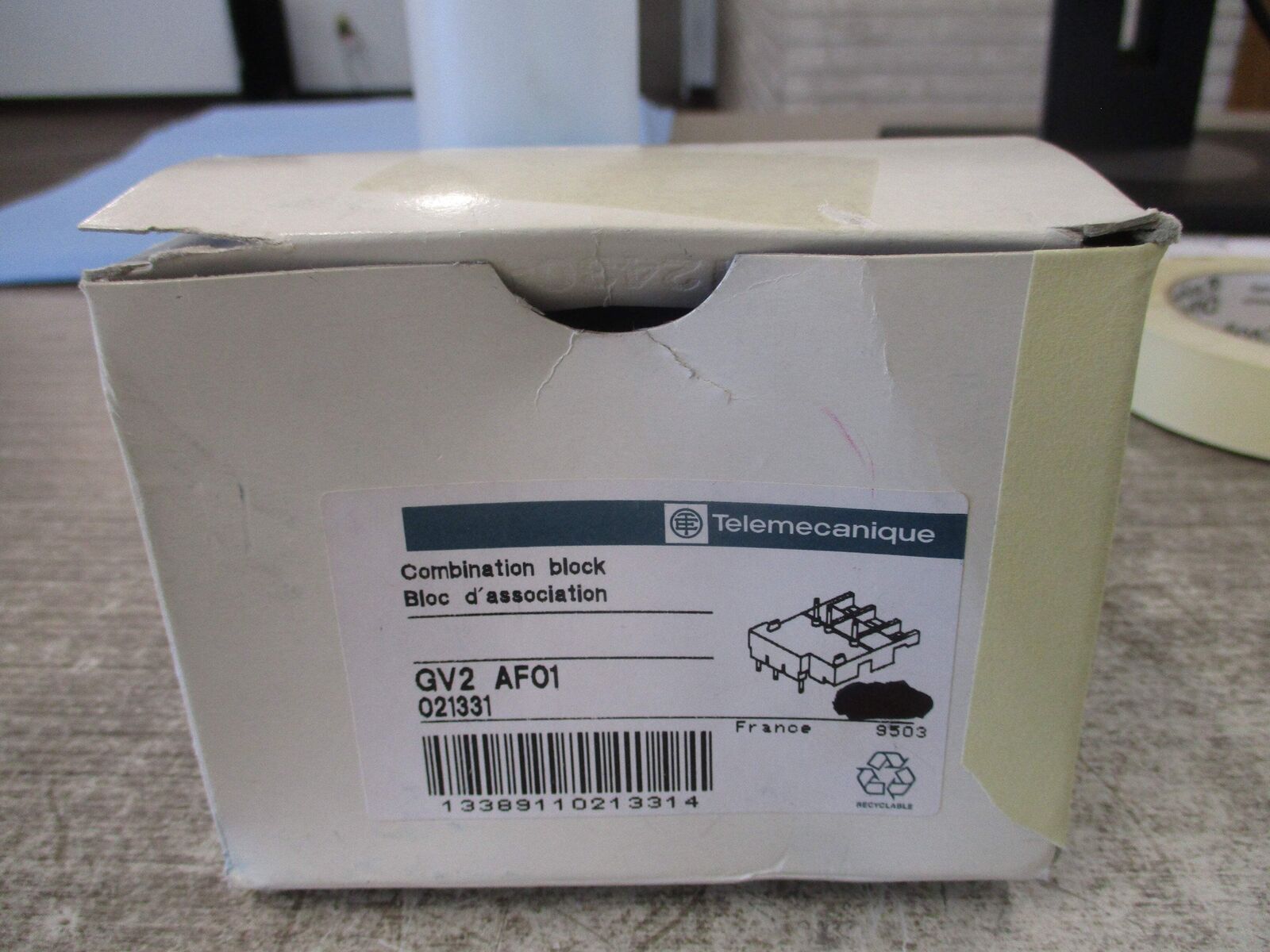 Telemecanique Combination Block GV2 AF01 *Box of 3* New Surplus