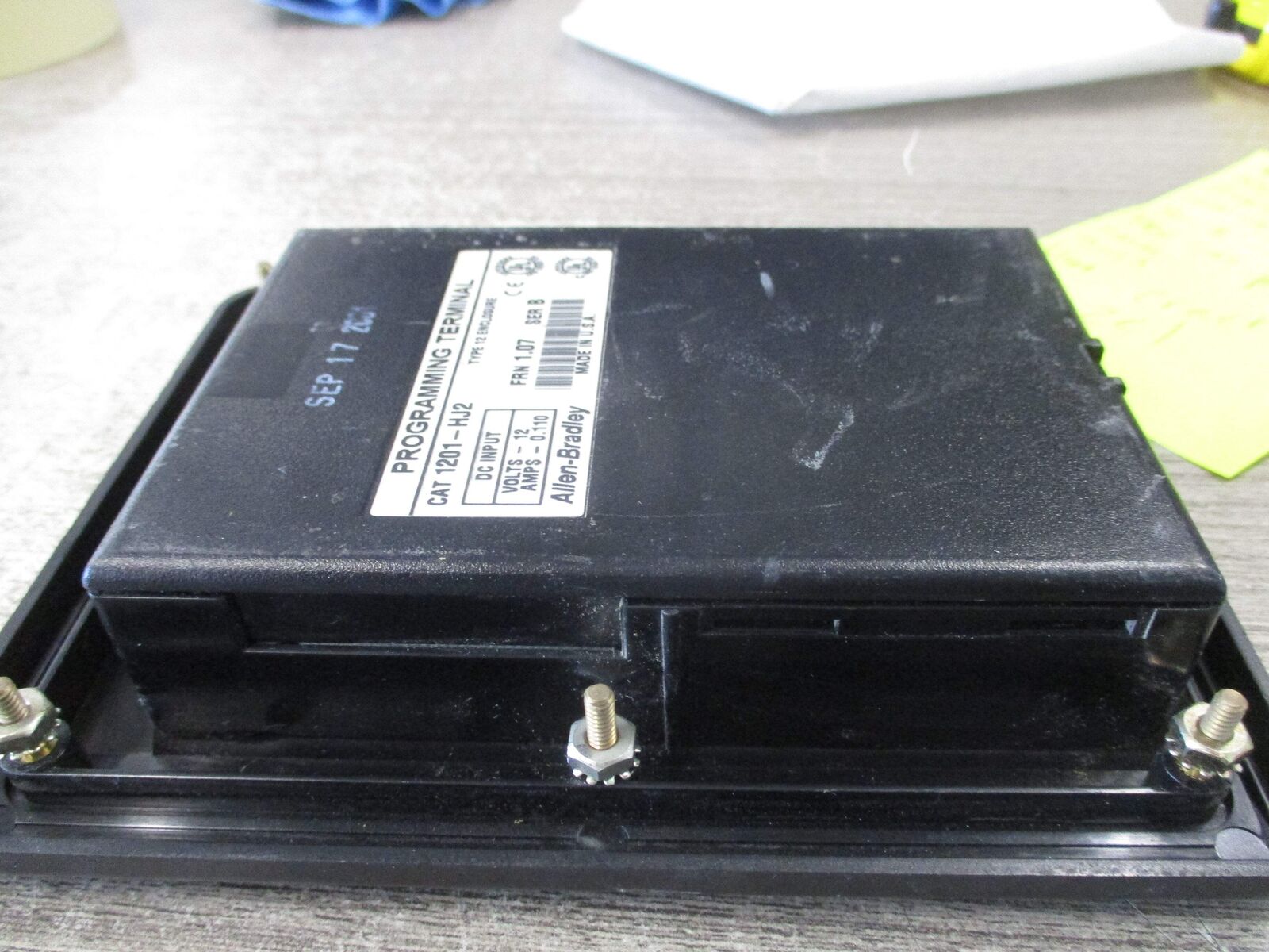 Allen-Bradley Programming Terminal 1201-HJ2 Ser. B FRN 1.07 12VDC 0.110A Used