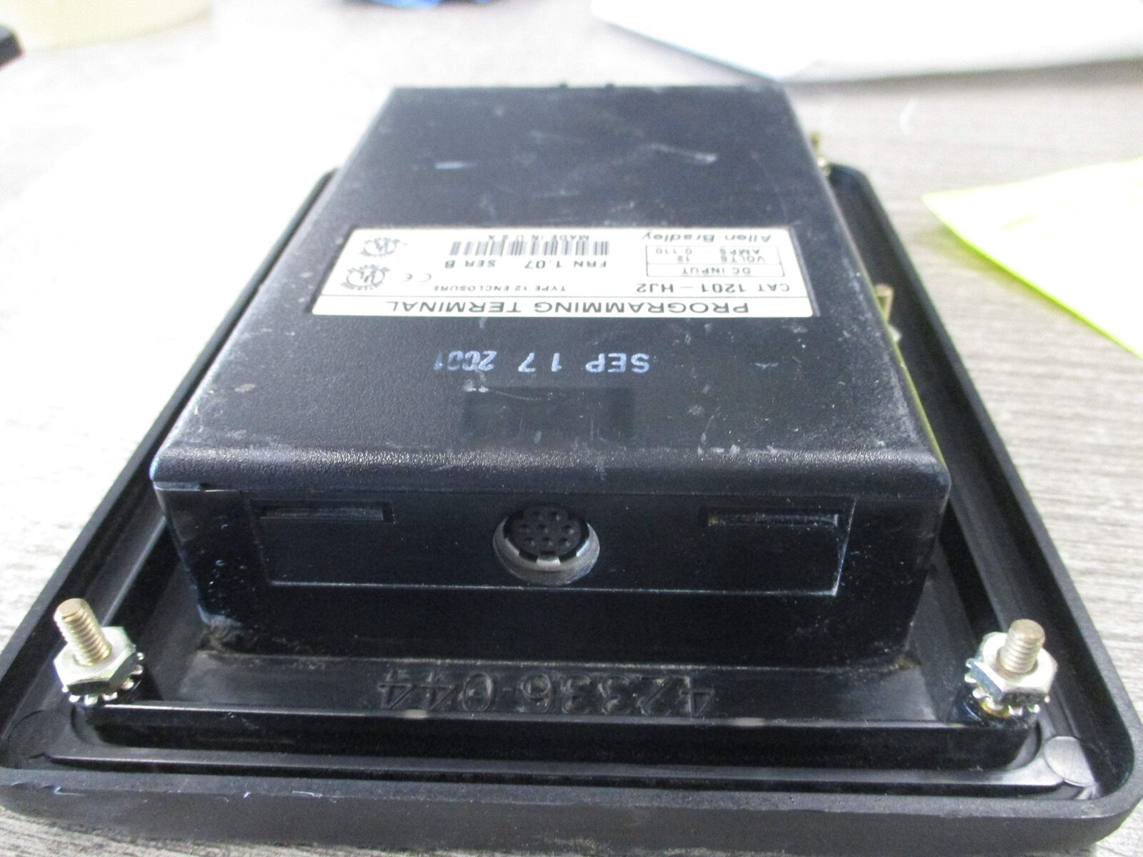 Allen-Bradley Programming Terminal 1201-HJ2 Ser. B FRN 1.07 12VDC 0.110A Used