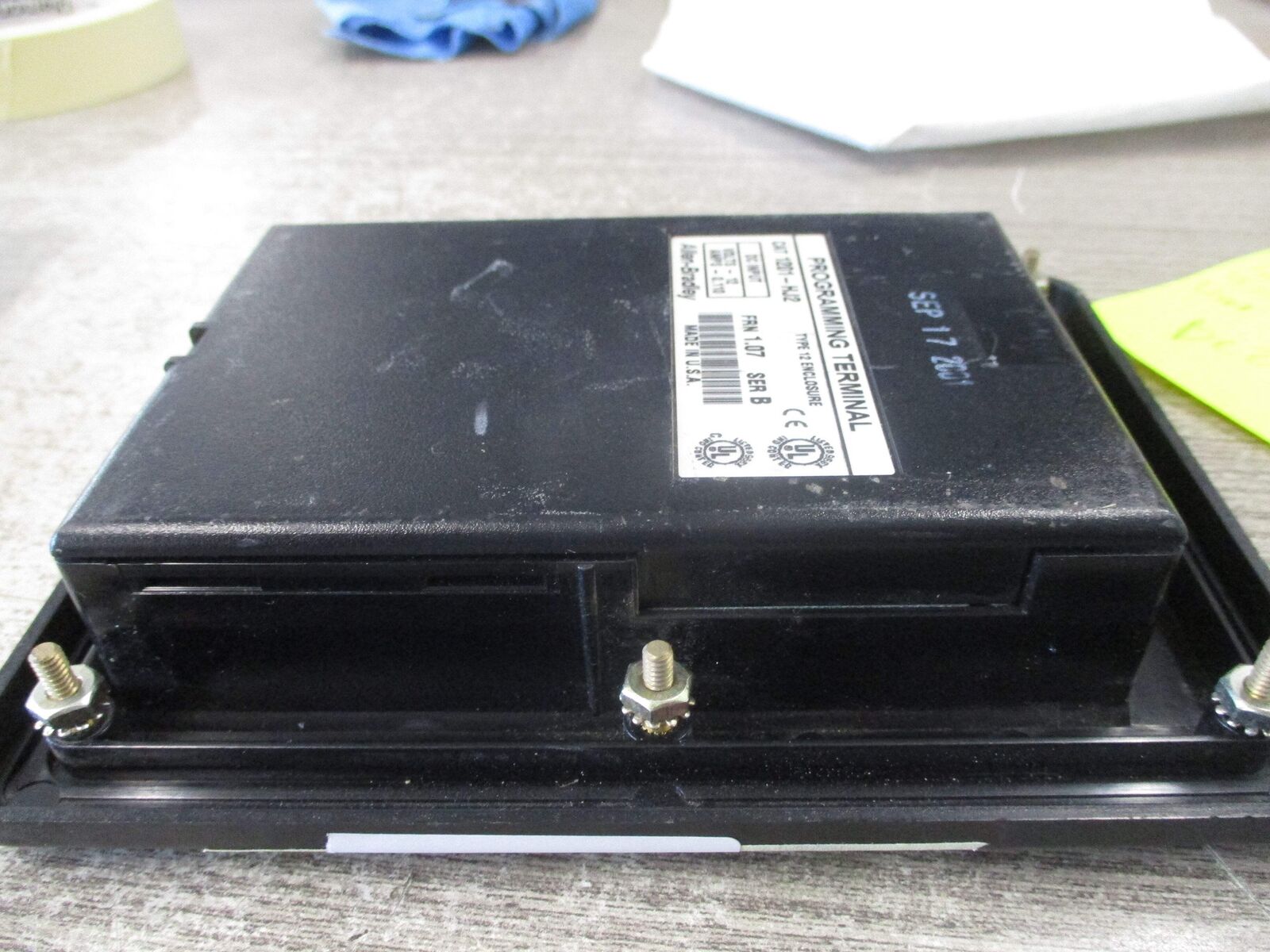 Allen-Bradley Programming Terminal 1201-HJ2 Ser. B FRN 1.07 12VDC 0.110A Used