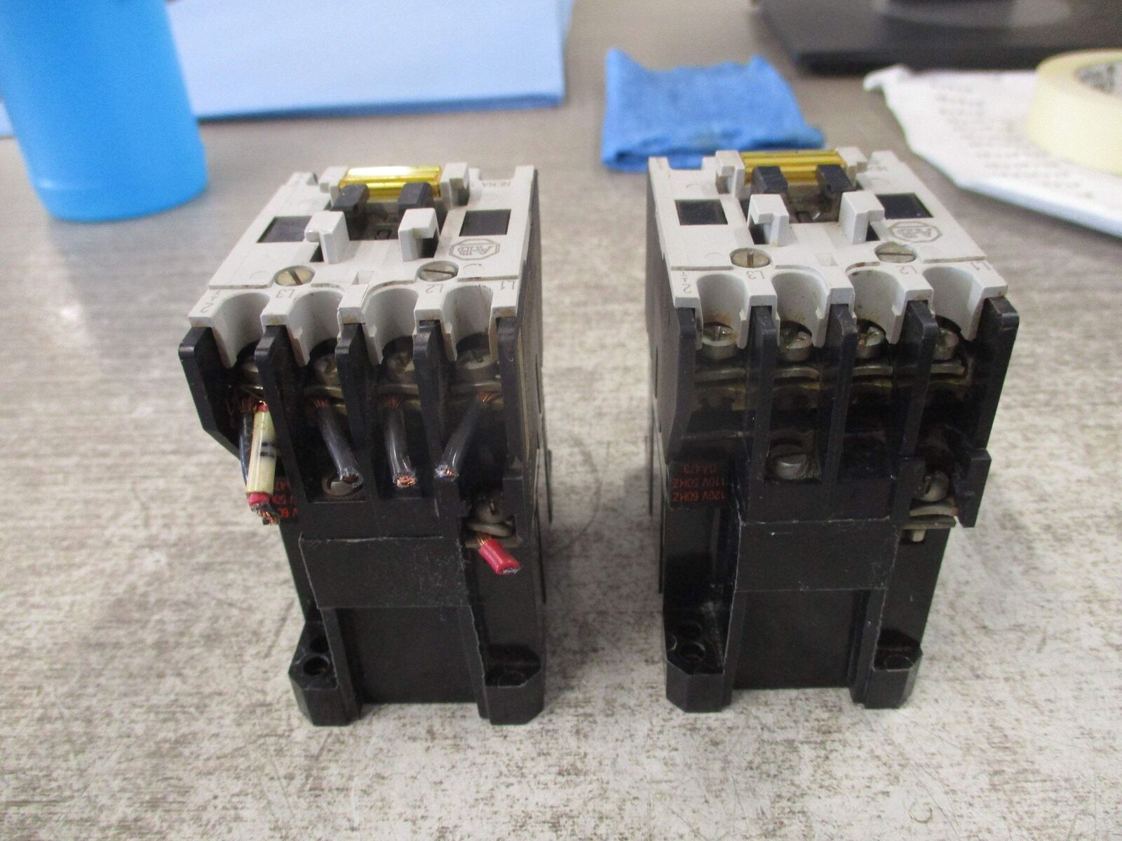 Allen-Bradley Size 00 Contactor 509-TOD Ser. B 120V Coil 9A 600V *Lot of 2* Used