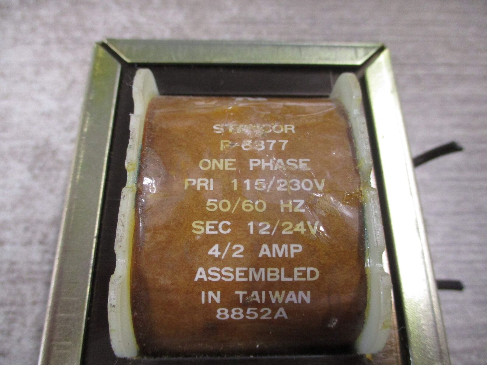 Stancor Transformer P-6377 1Ph Pri: 115/230V Sec: 12/24V 50/60Hz Used
