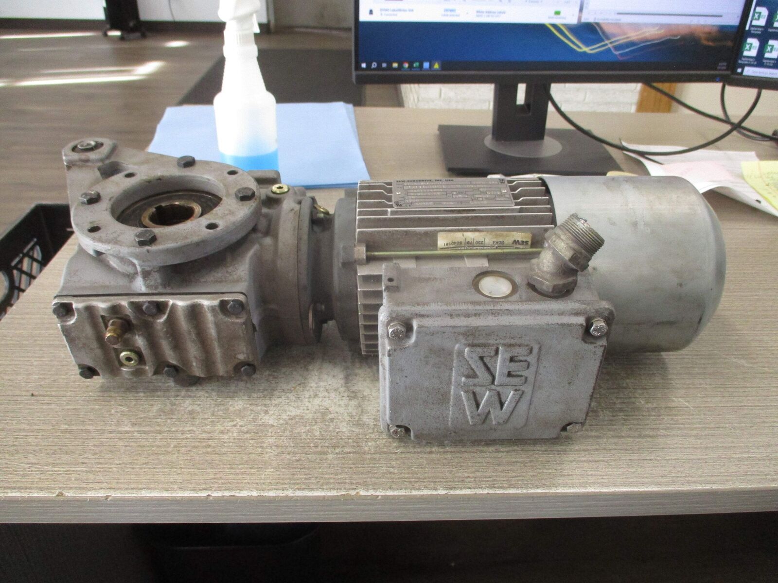 Sew-Eurodrive Gear Motor/W Brake SA47TDT80K4BMG1HR .75HP 3PH 460Y/230V 1800RPM 2