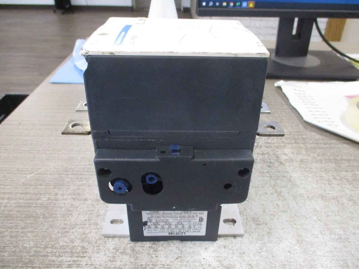 Telemecanique Contactor LC1 F185 115-120V Coil (1) Aux Contact Block *Chipped Co