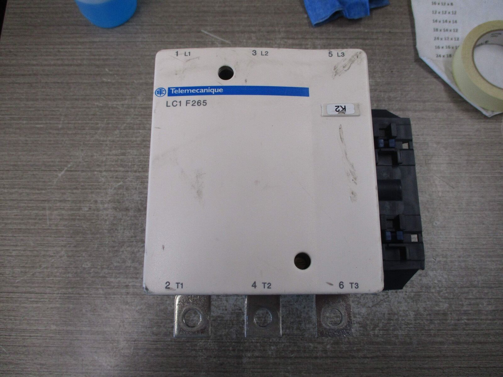 Telemecanique Contactor LC1F265 120-127V Coil 40-400 Hz 285A 600V Used