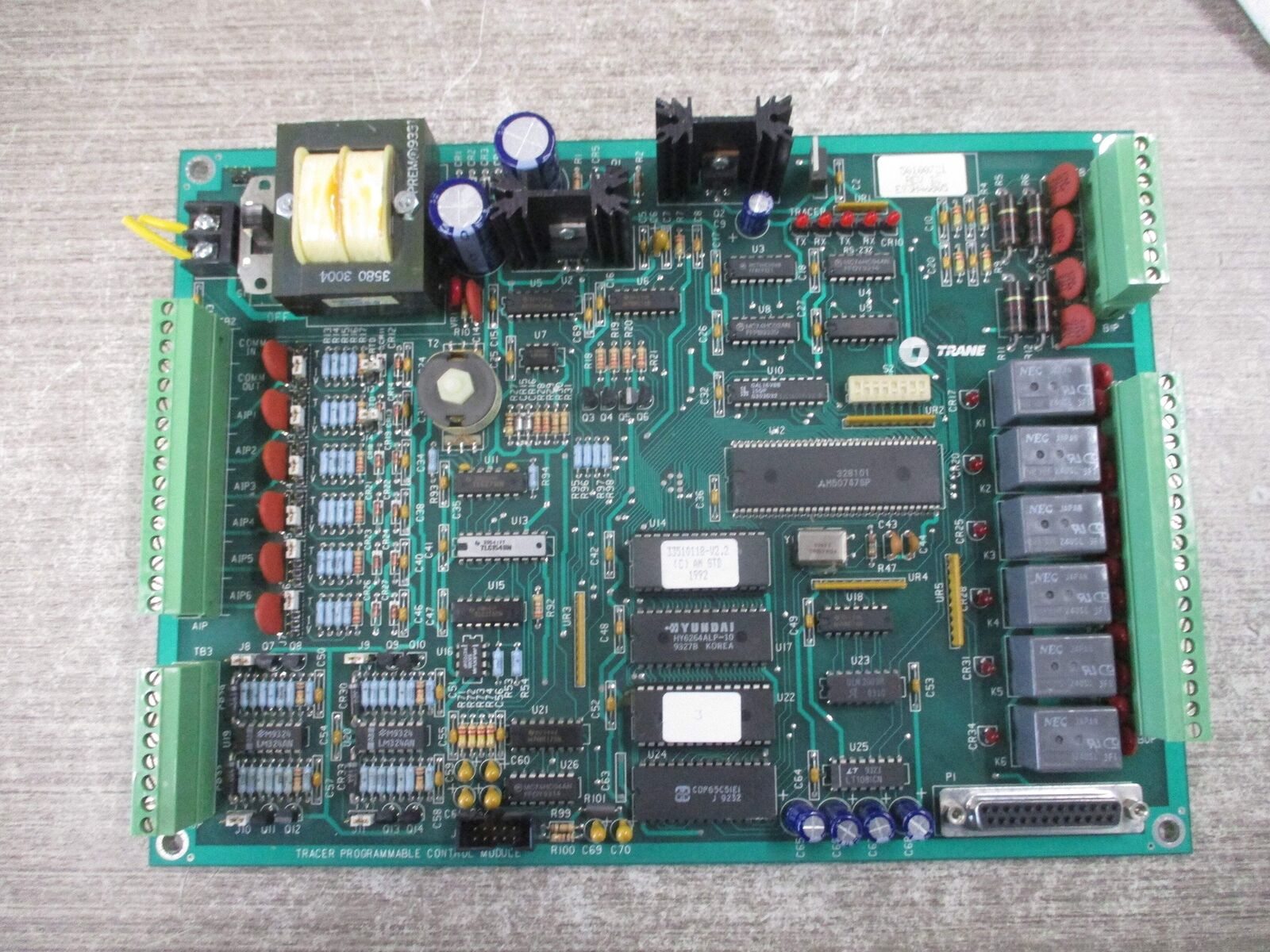 Trane Tracer Programmable Control Module 50100721 Rev. 12 Used