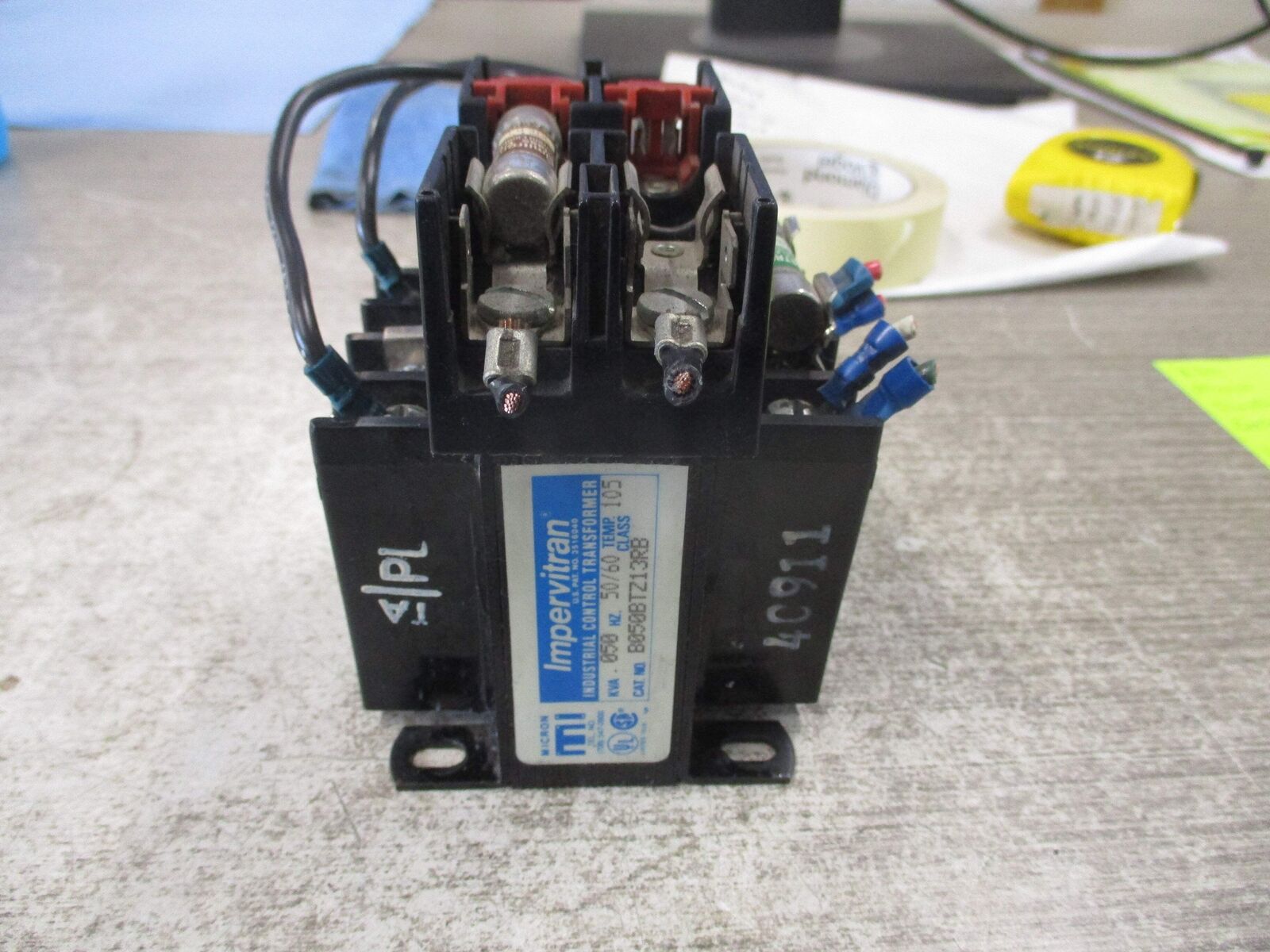 Micron Transformer B050BTZ13RB Pri: 240/480V Sec: 120V Used