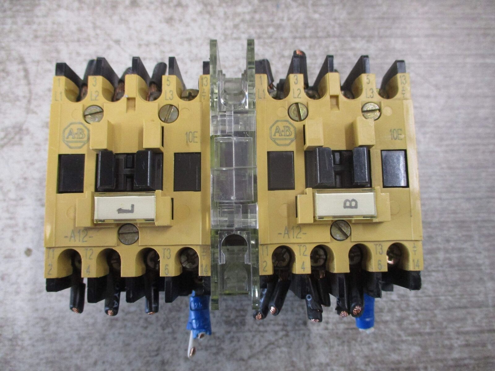 Allen-Bradley Reversing Contactor 100-A12ND3 Ser. B 120V Coil 12A 600V Used