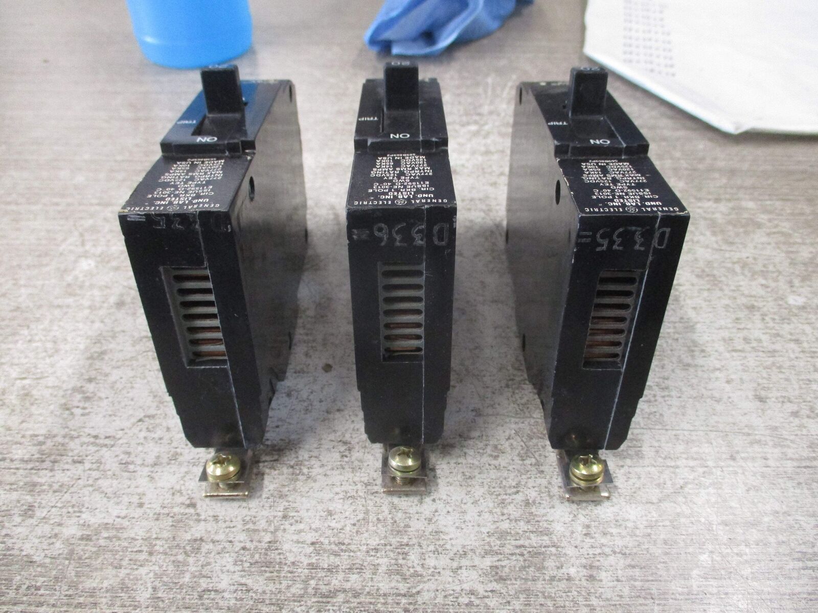 GE Type TEY Circuit Breaker TEY120 20A 277V 1P *Lot of 3* Used