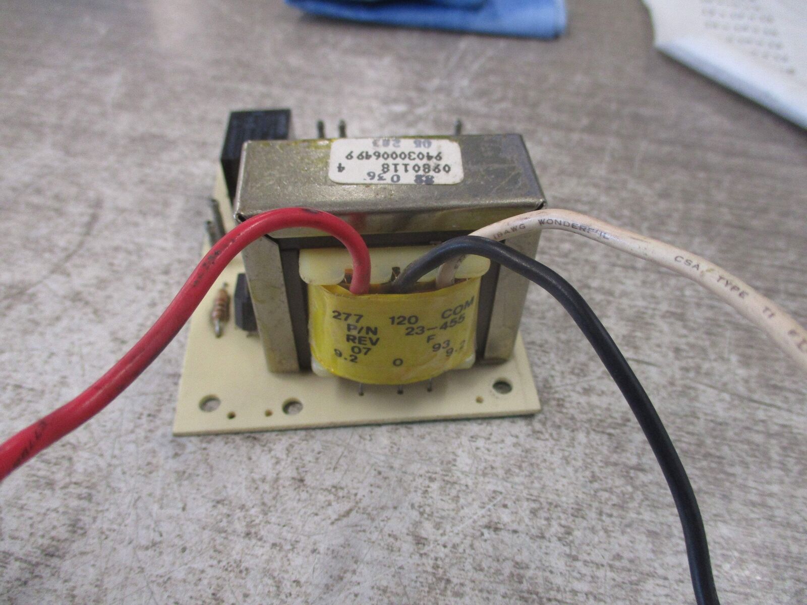 Dual-Lite Transformer Board 38-131 Rev. K Used