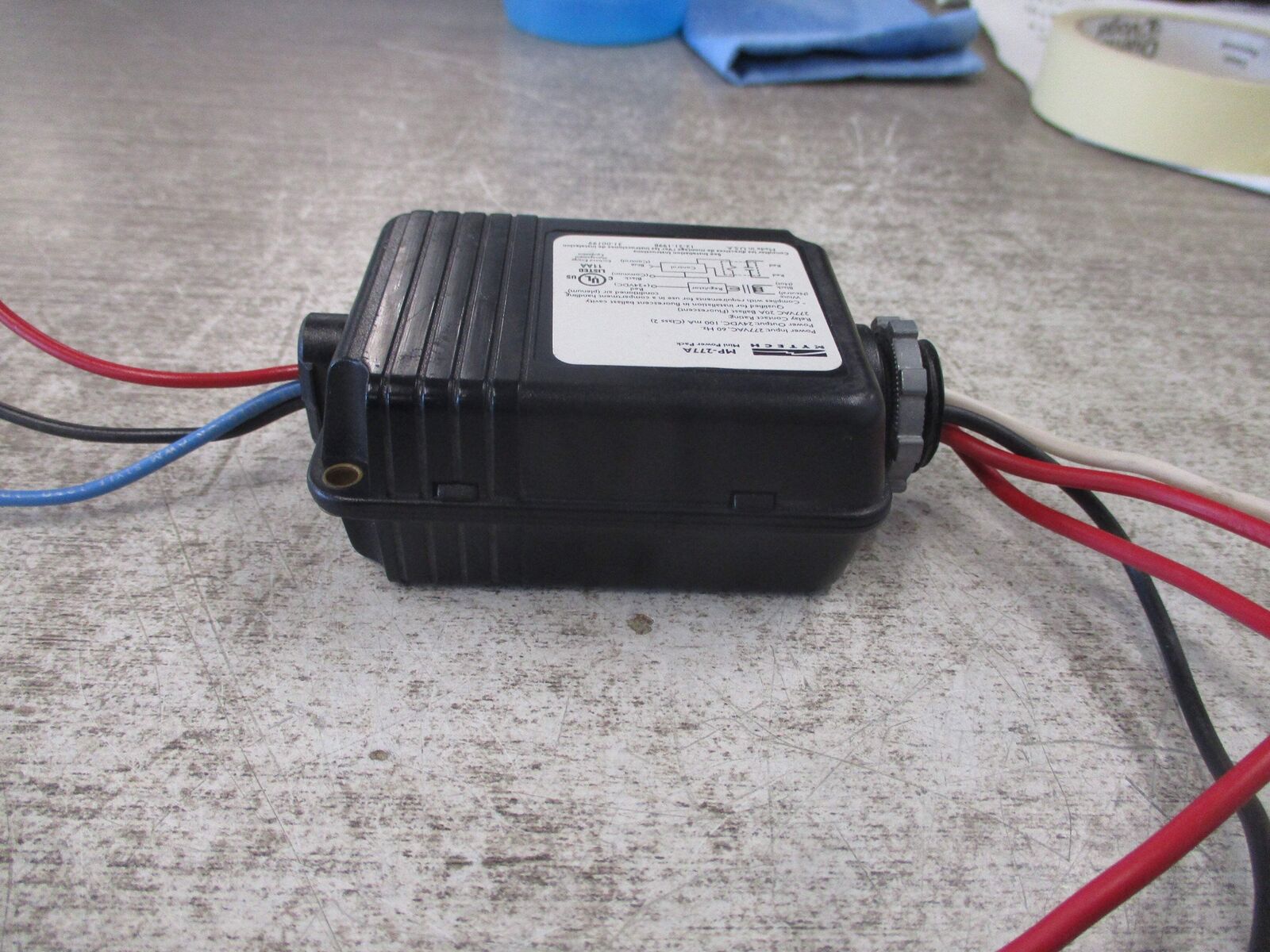 Mytech Mini Power Pack MP-277A Input: 277VAC 60Hz Output: 24VDC 100mA Used