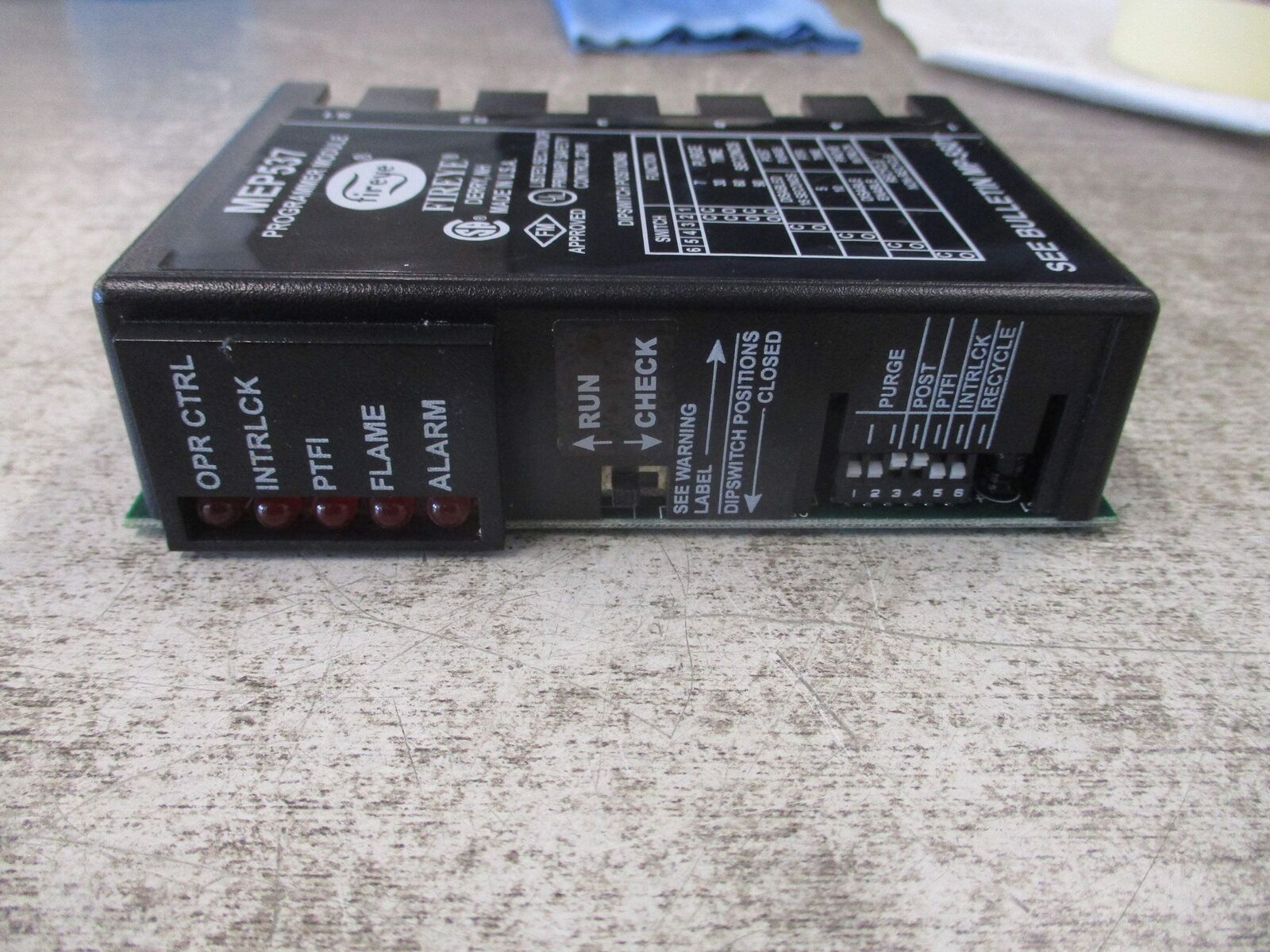 Fireye Programmer Module MEP537 Used
