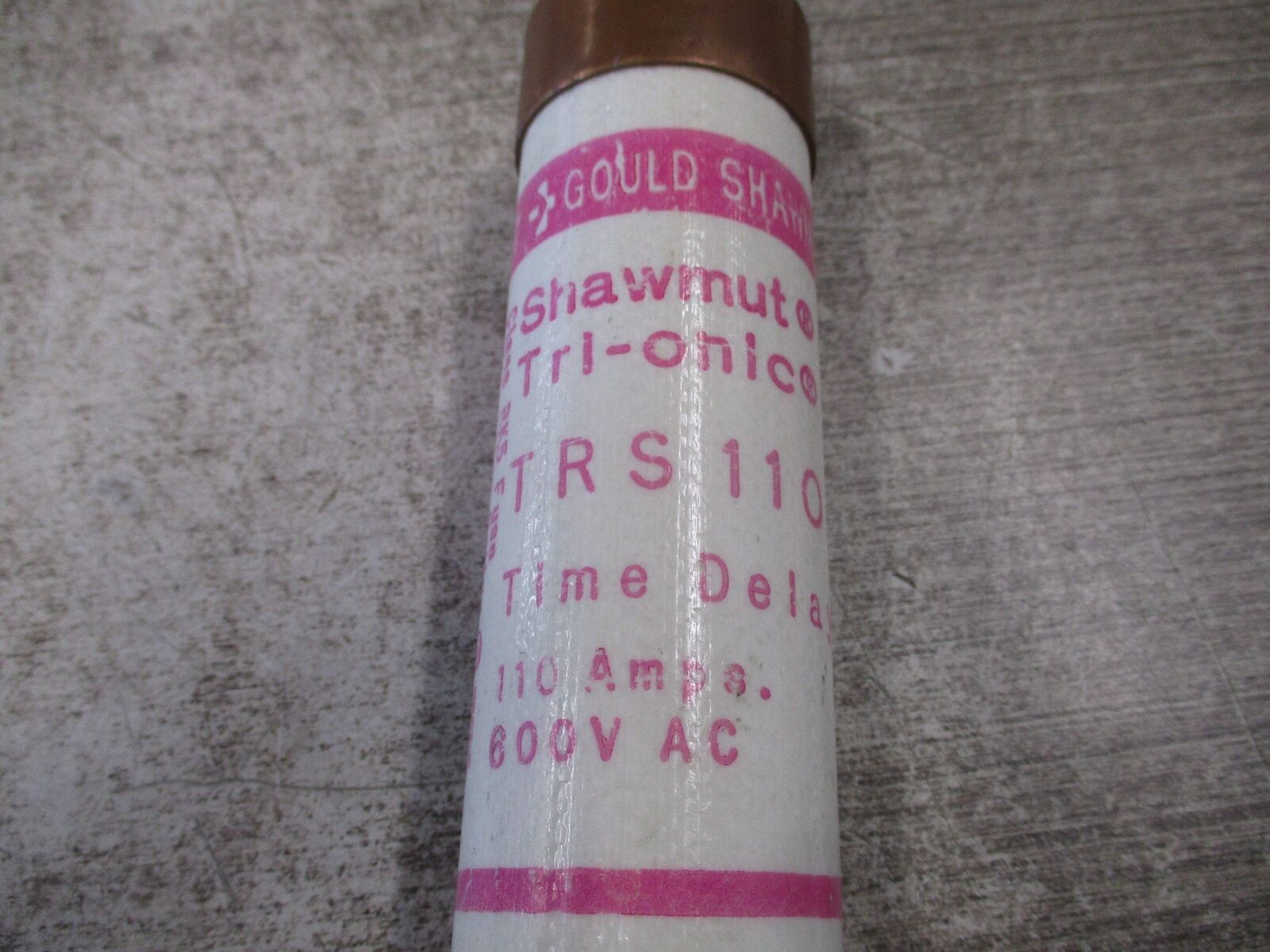 Gould Shawmut Tri-Onic Fuse TRS110R 110A 600V Used